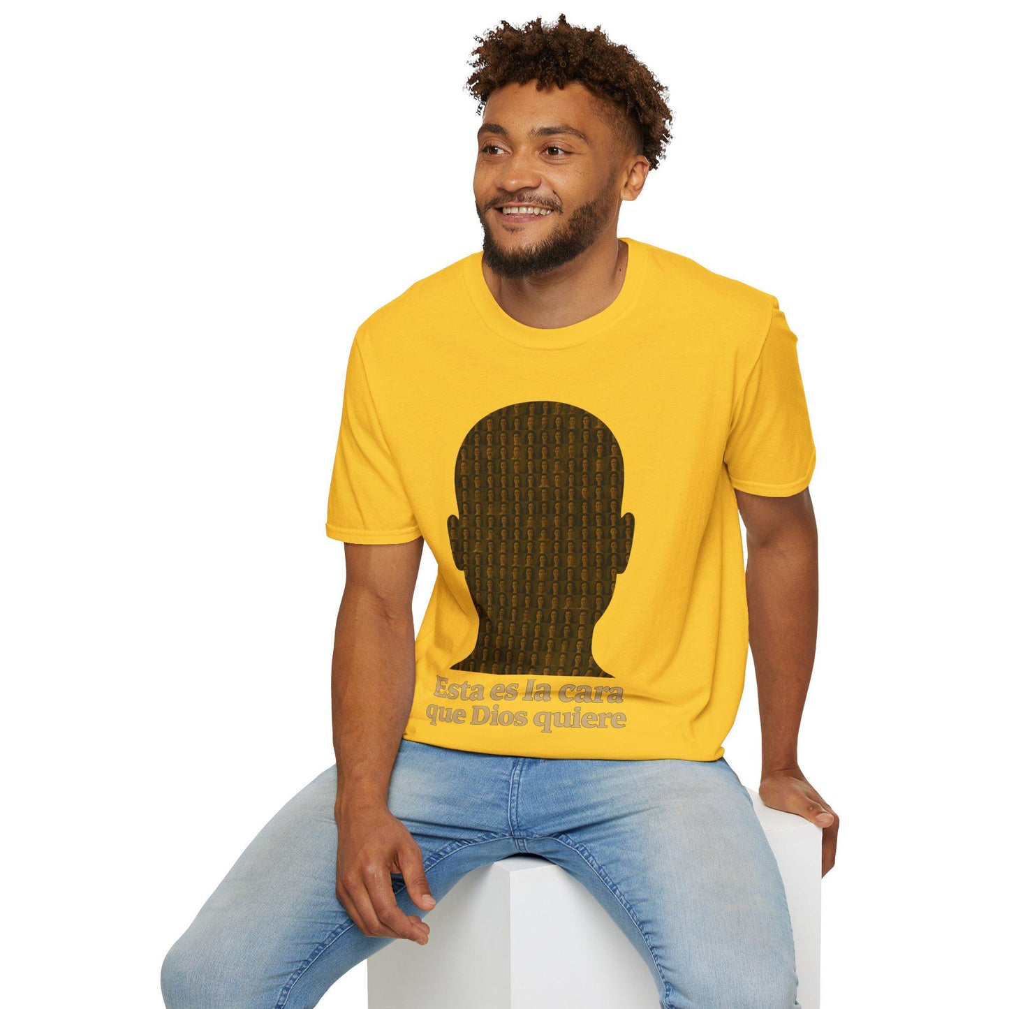 Spiritual Connection Softstyle T-Shirt, Faith Festival Wearable Art, Unisex Sizes Available, Reflective Phrase Design
