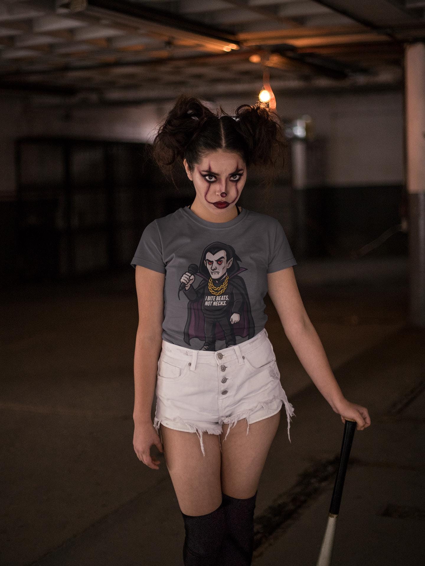 Vampire Trap King T-Shirt, Count Dracula Tee, Halloween Music Festival Shirt, Unisex Cotton Top