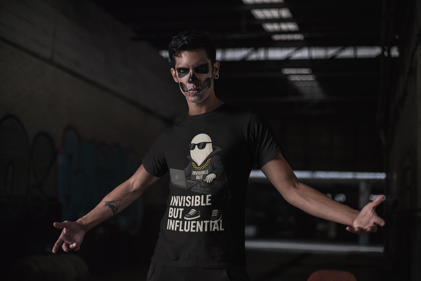 Ghost Producer Unisex T-Shirt, Music Lover Tee, DJ Streetwear Shirt, Limited Edition Graphic Top