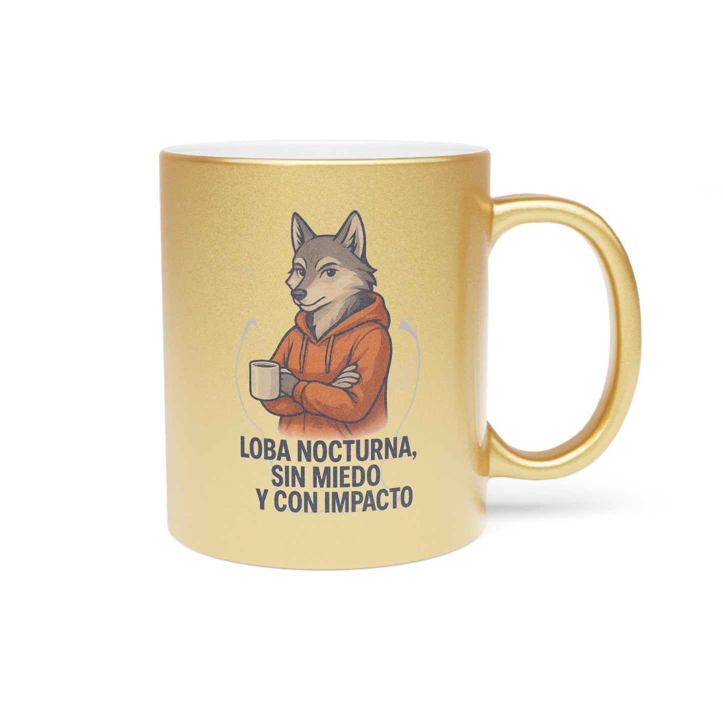 Metallic Mug, Loba Nocturna Urban Design | Silver