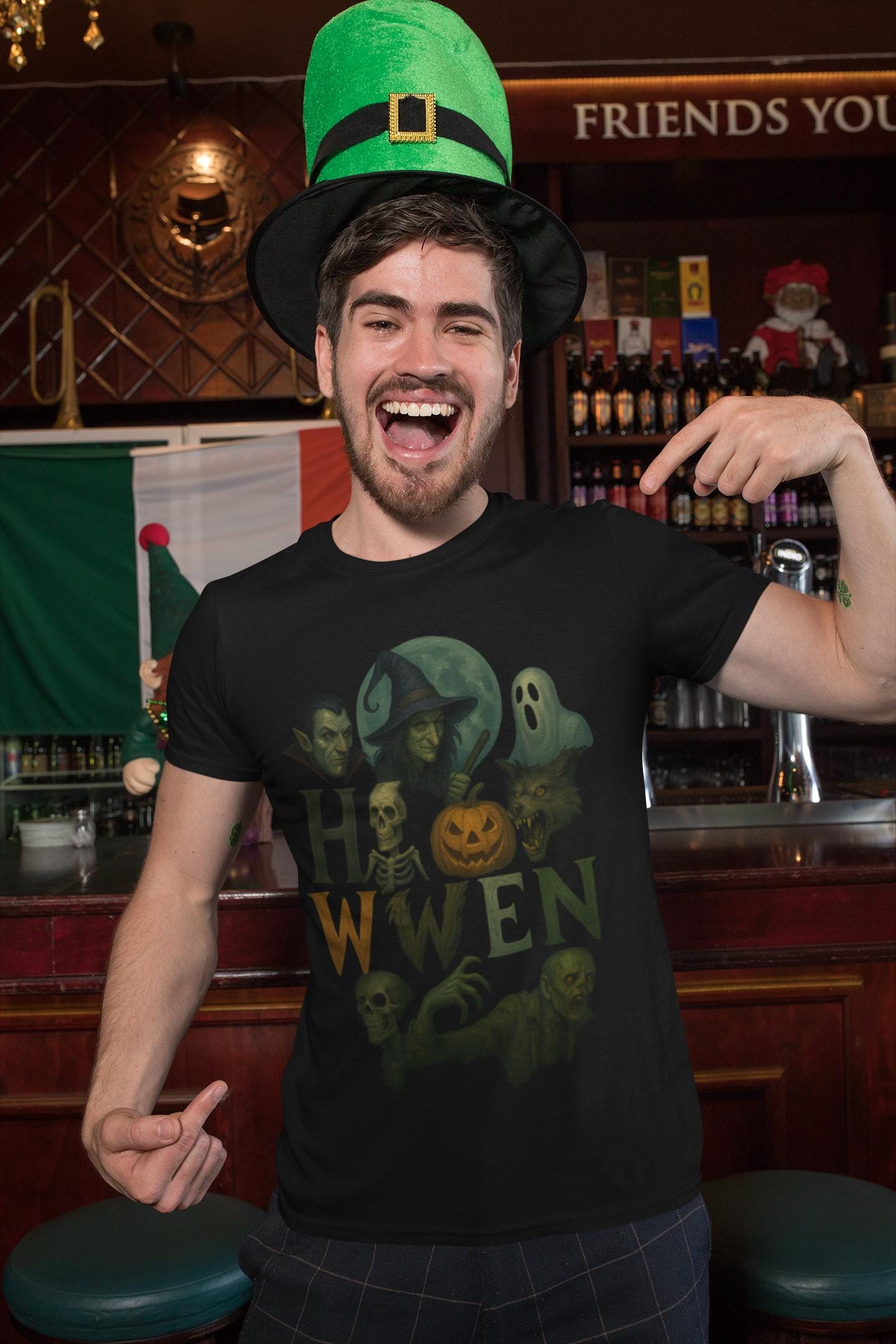 Halloween Unisex Tee, Spooky Cotton Shirt for Costume Parties & Trick-or-Treating, Seasonal Fashion Gift