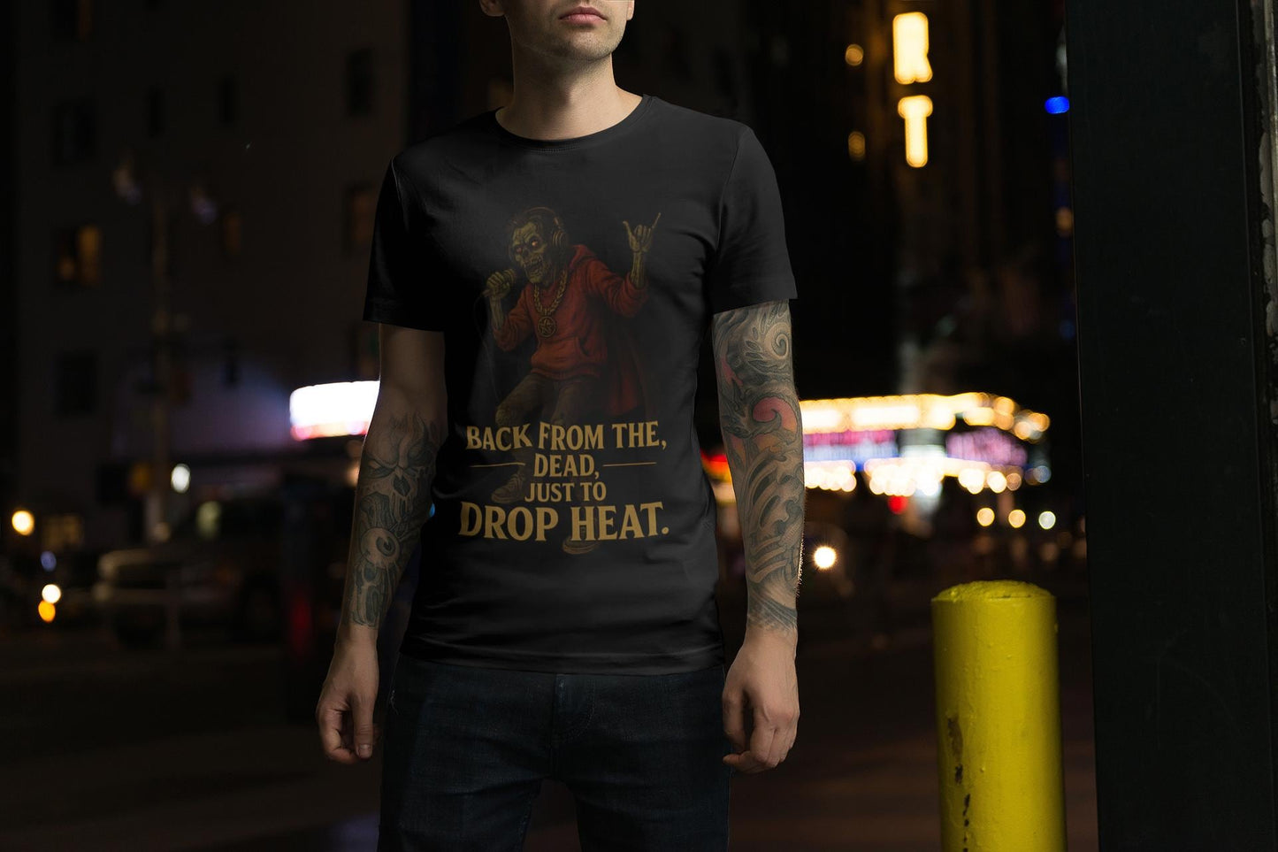 Reggaeton Zombie Unisex Tee, Halloween Dance Party Shirt, Music Festival Apparel, Undead Streetwear Top, DJ Gift
