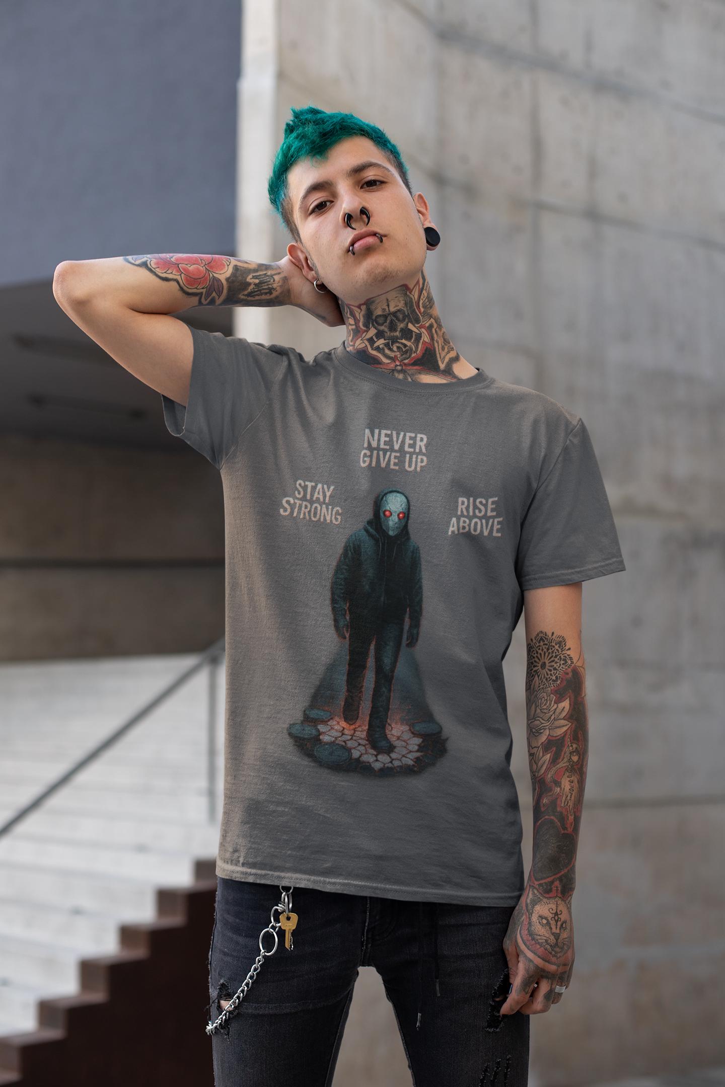 Resilience Graphic Tee, Motivational Comfort Colors Unisex Shirt, Rise Above Apparel, Emotional Fashion Gift, Never Give Up Streetwear