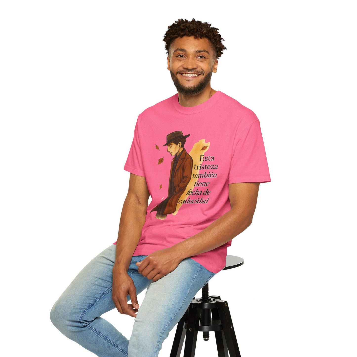 Resilience Whispers Unisex T-shirt, Fashion Illustration, Emotional Design, Autumn Aesthetic, Gift for Reflective Souls, Purposeful Apparel