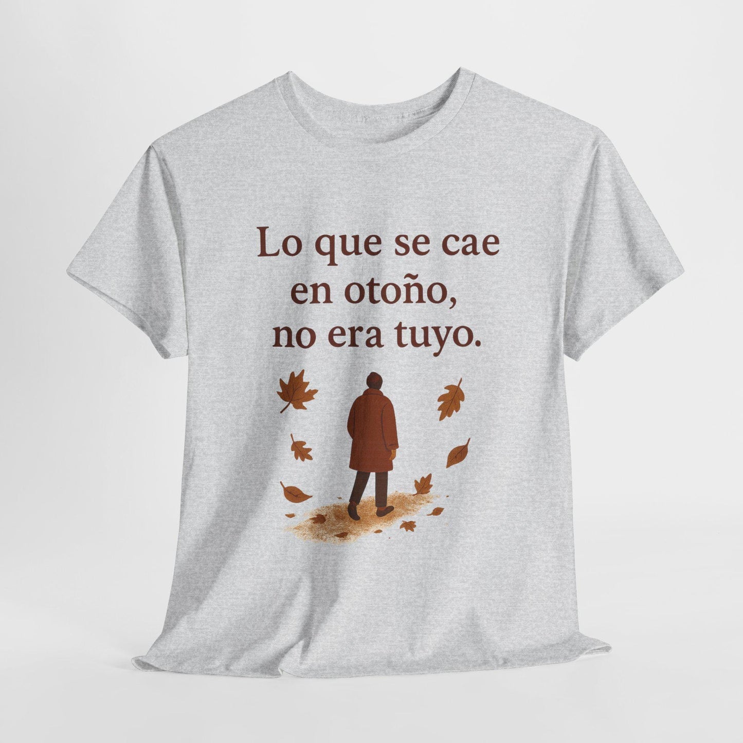 Autumn Vibes Unisex Tee, Fall Leaves Graphic Tee, Growth Reminder Shirt, Seasonal Gift Shirt, Spanish Quote Tee, Sizes S-5XL