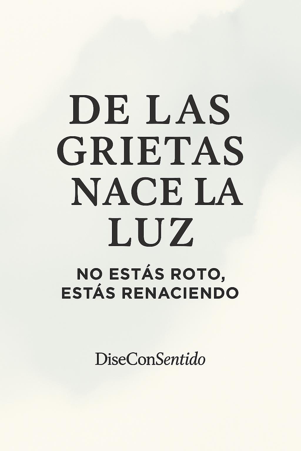 Lámina descargable “De las grietas nace la luz” – Póster emocional para imprimir | Arte inspirador | Decoración con sentido