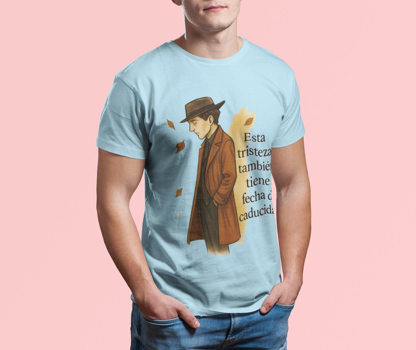 Resilience Whispers Unisex T-shirt, Fashion Illustration, Emotional Design, Autumn Aesthetic, Gift for Reflective Souls, Purposeful Apparel