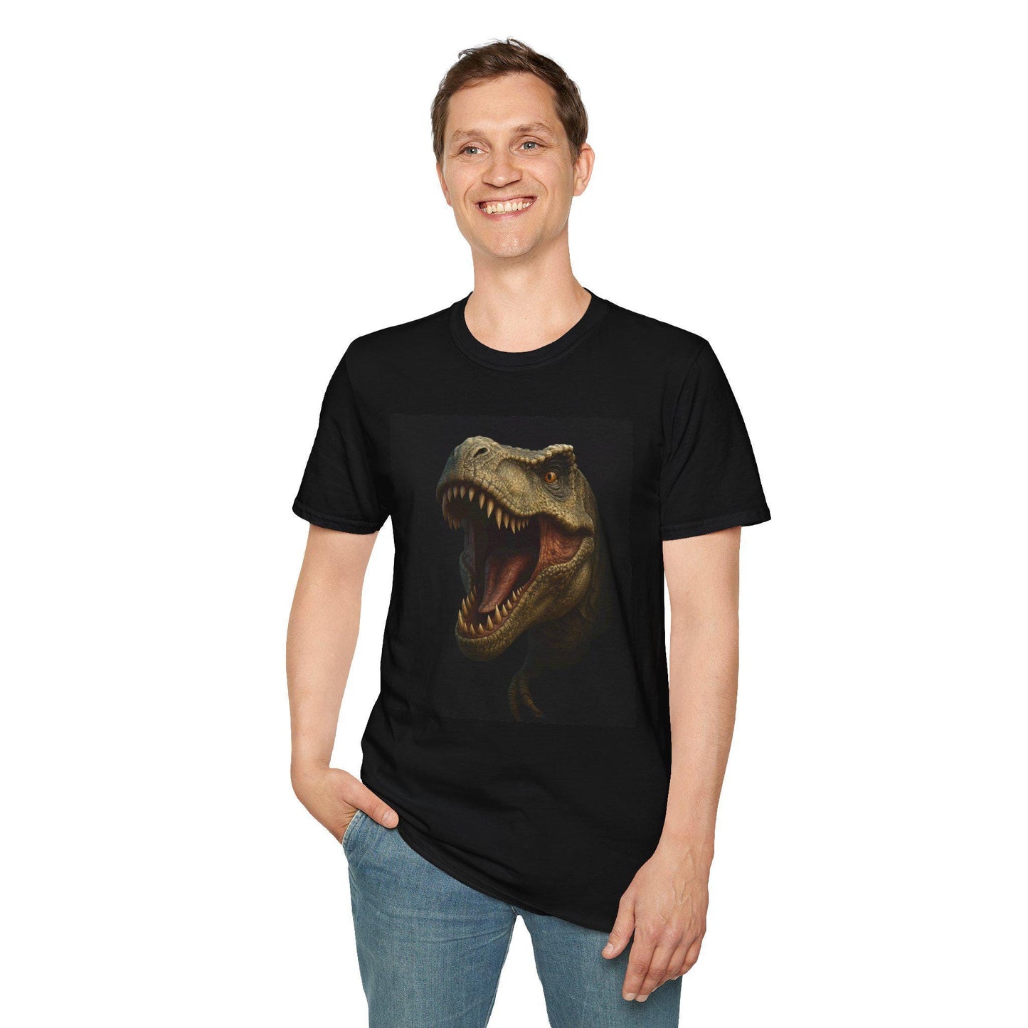 Dinosaur Roar Unisex T-Shirt, Fun Gift for Dino Lovers, Graphic Tee for Kids and Adults, Great for Parties, Birthday, Casual Wear