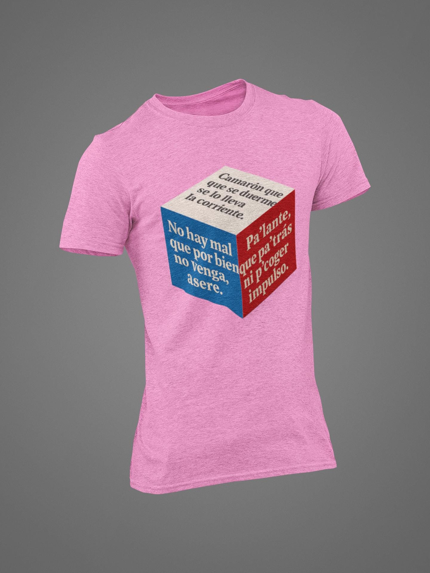 Cuban Flag 3D Cube Unisex T-Shirt - Caribbean Style, Latin Humor, Cultural Pride - Popular Phrases, Graphic Tee Shirt, Vacation Apparel,