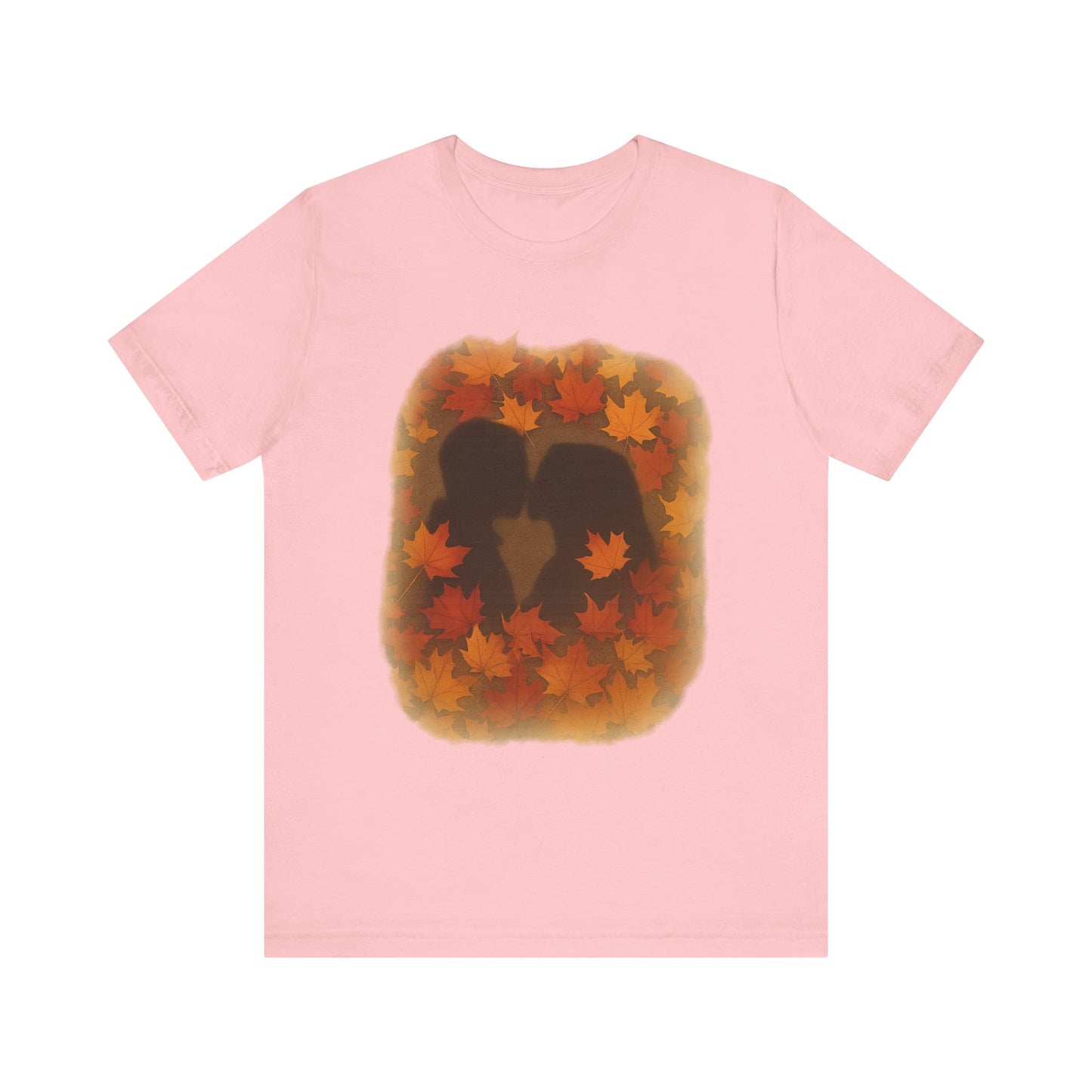 Fall Romance Short Sleeve Tee - Cozy Autumn Shirt, Perfect for Couple Gifts, Thanksgiving, Date Night, Love T-Shirt