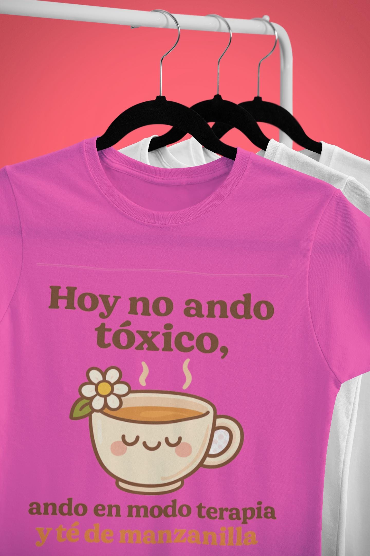 Funny Mental Health Shirt, Therapy & Chamomile Mode,  Self-Care Humor Tee for Women