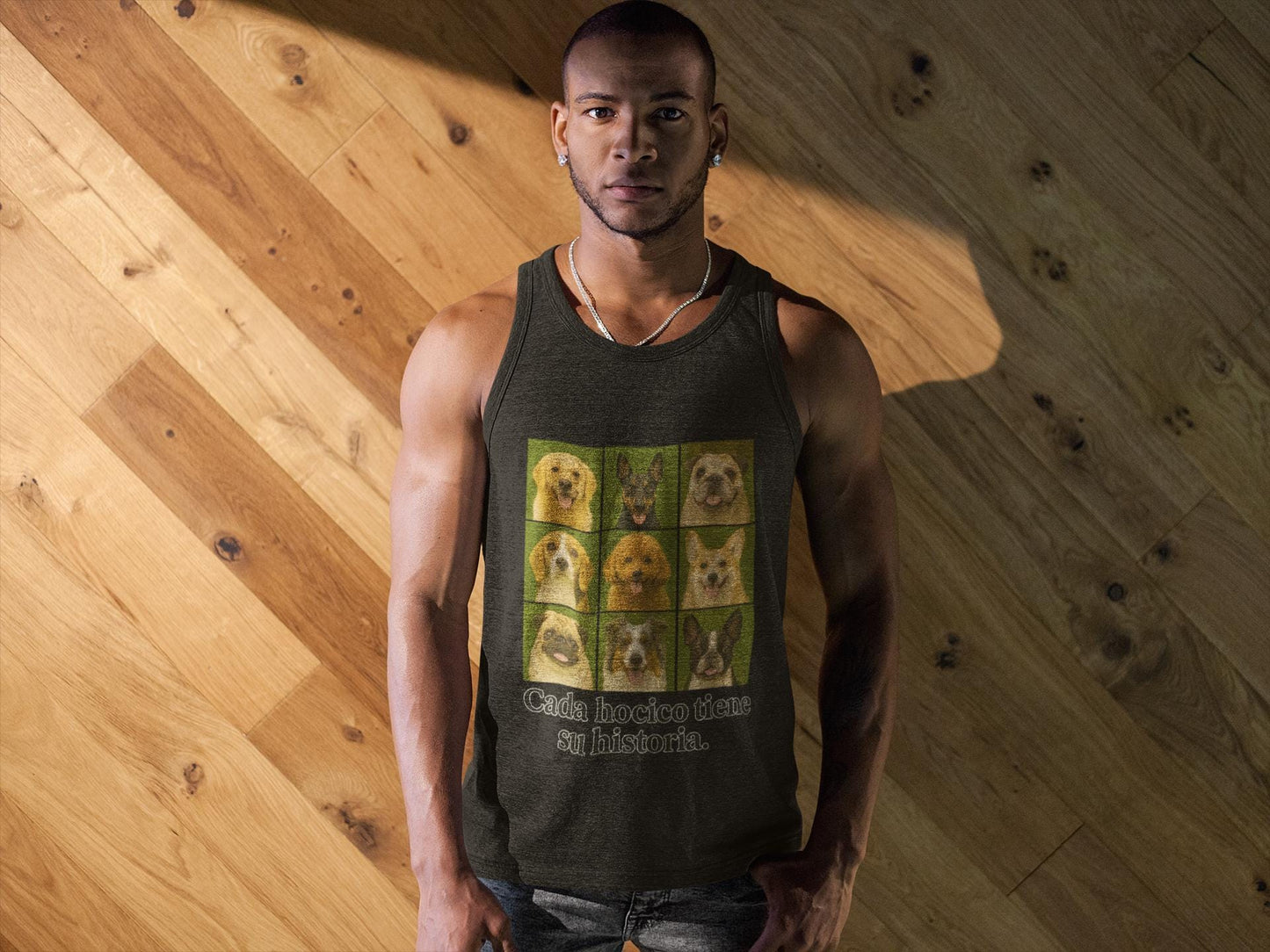 Dog Breeds Collage Tank Top - 'Every Snout Has Its Story' Inspirational Customized Shirt | Gift for Pet Lovers,Canine Medley Shirt,Animal