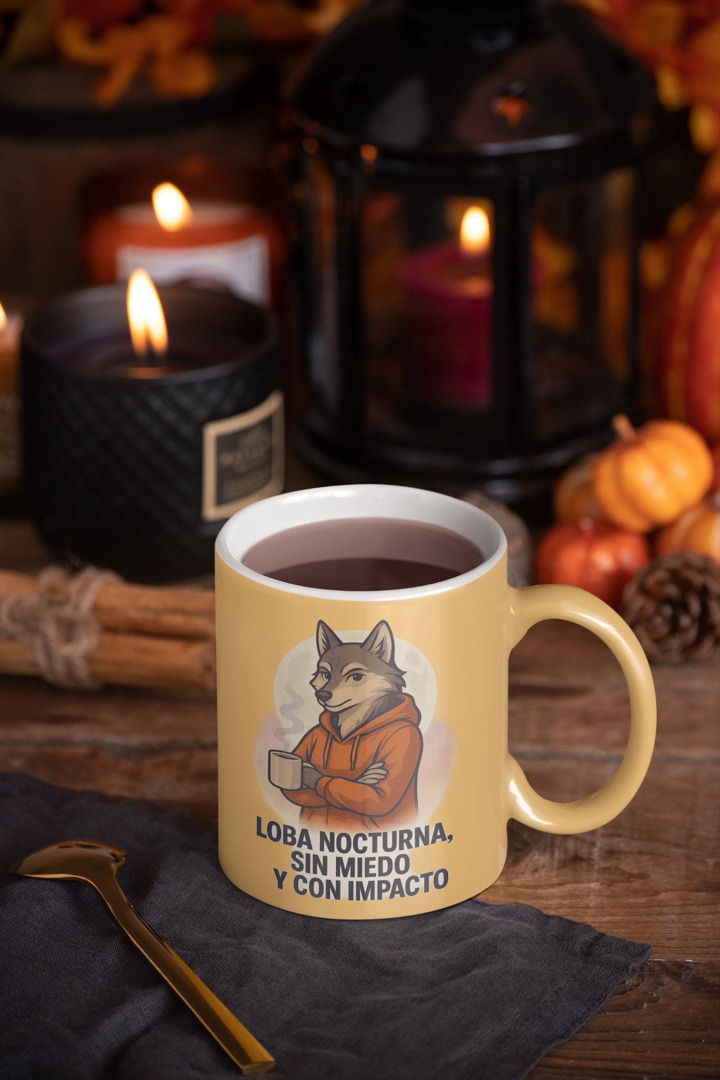 Metallic Mug, Loba Nocturna Urban Design | Silver