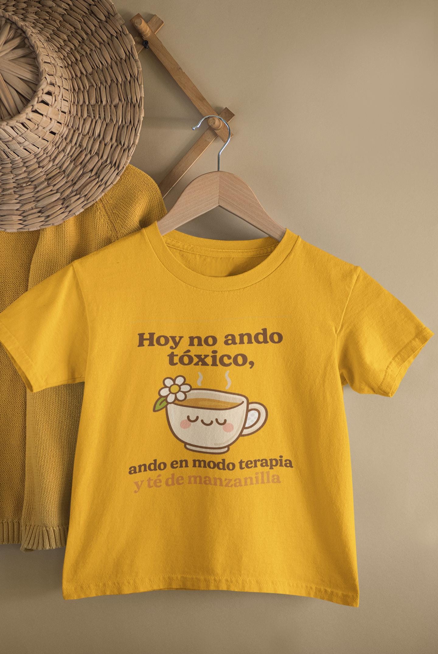 Funny Mental Health Shirt, Therapy & Chamomile Mode,  Self-Care Humor Tee for Women