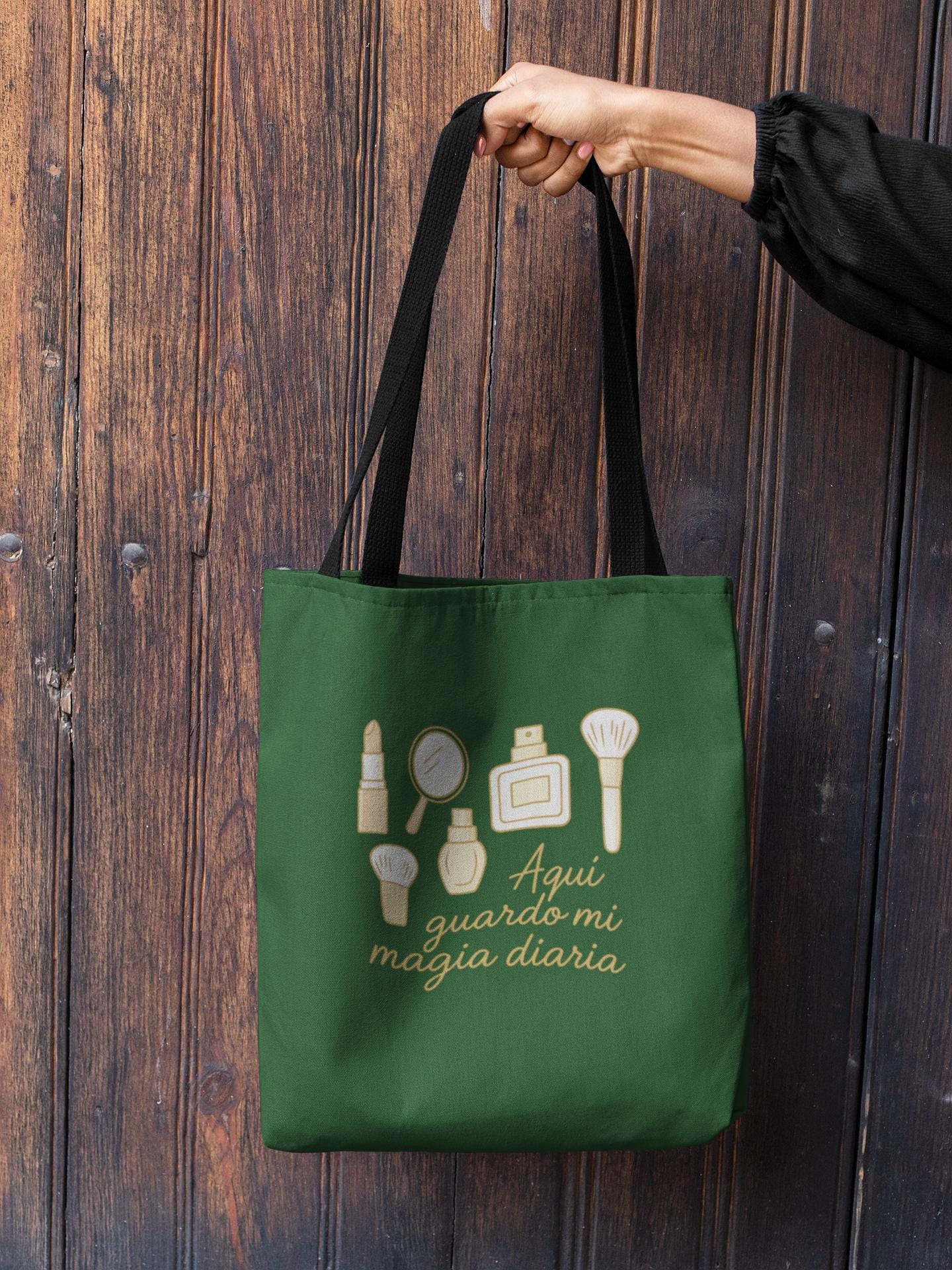Cosmetic Tote Bag - 'Aquí guardo mi magia diaria' | Beauty Lover Gift | Feminine Mystery Bag, Makeup Tote Bag, Cosmetic Organizer, Beauty