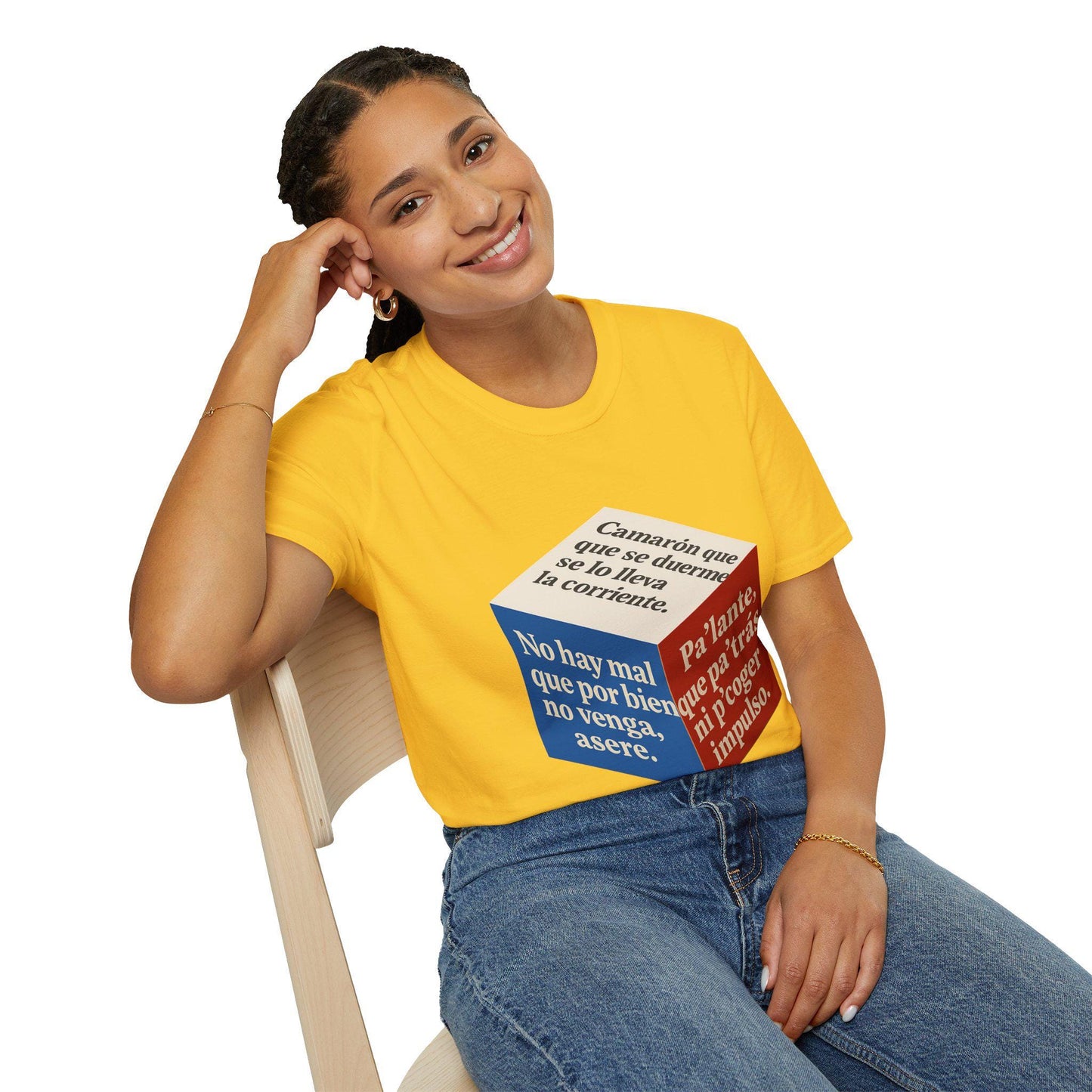 Cuban Flag 3D Cube Unisex T-Shirt - Caribbean Style, Latin Humor, Cultural Pride - Popular Phrases, Graphic Tee Shirt, Vacation Apparel,