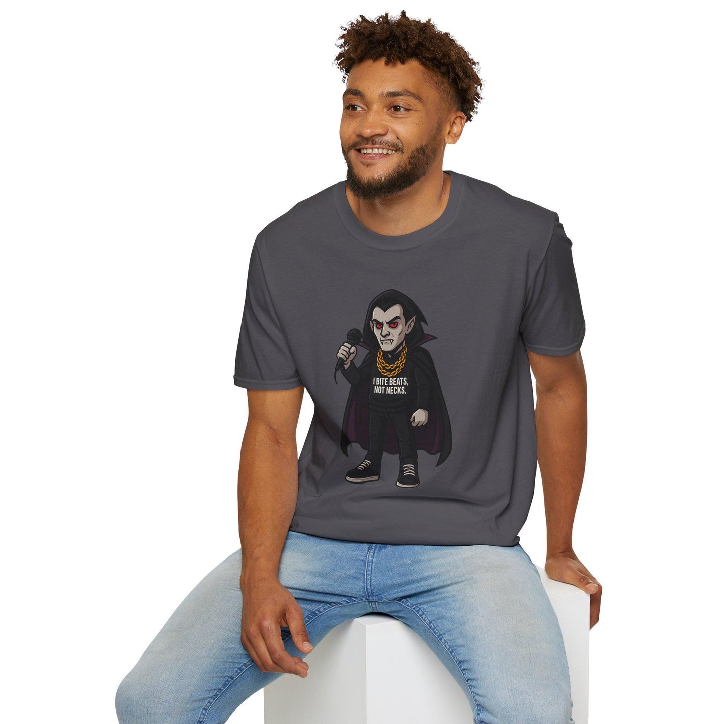 Vampire Trap King T-Shirt, Count Dracula Tee, Halloween Music Festival Shirt, Unisex Cotton Top