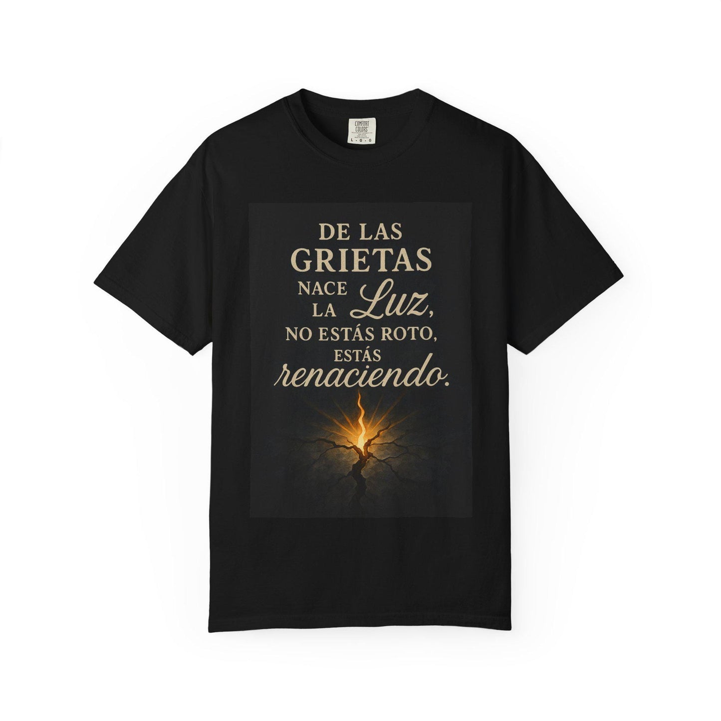 Inspirational Quote Garment-Dyed Unisex T-Shirt – Camiseta Unisex Teñida con Frase Motivadora