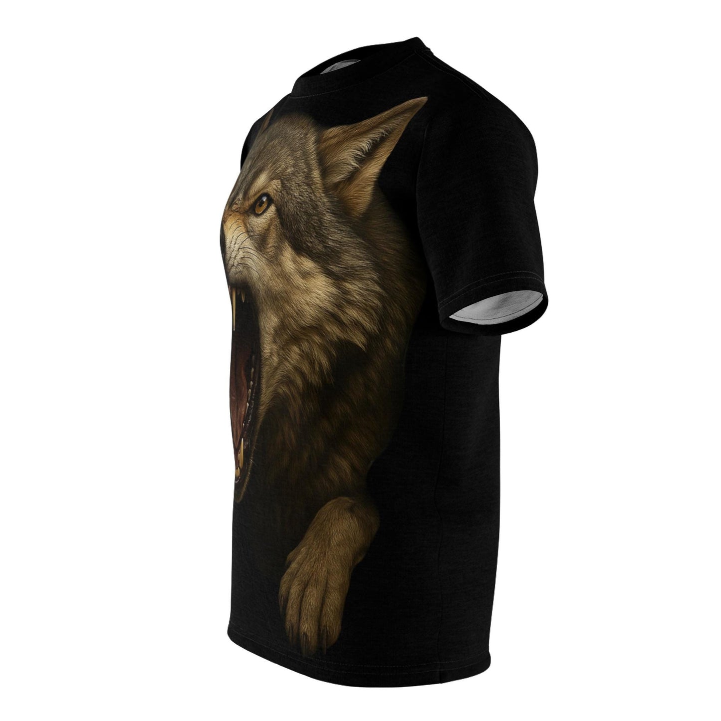 Fierce Wolf Graphic Tee, Animal Lover Gift, Edgy Apparel, Unisex T-Shirt, Nature Enthusiasts Top