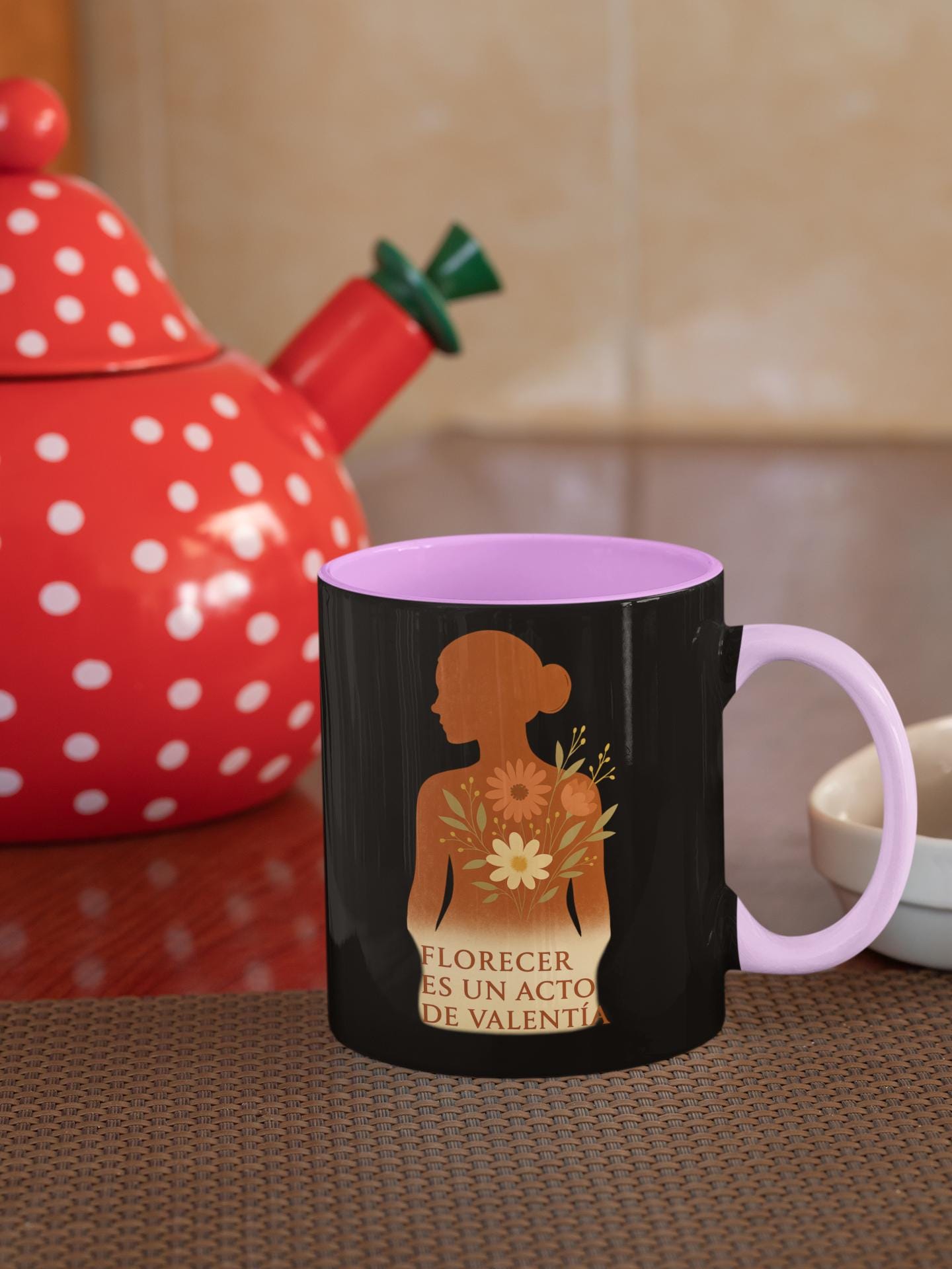 Empowerment Floral Coffee Mug, Motivational Gift for Women, Resilience Statement Cup, Inspirational Quote Gift, Self Care Reminder, Feminine