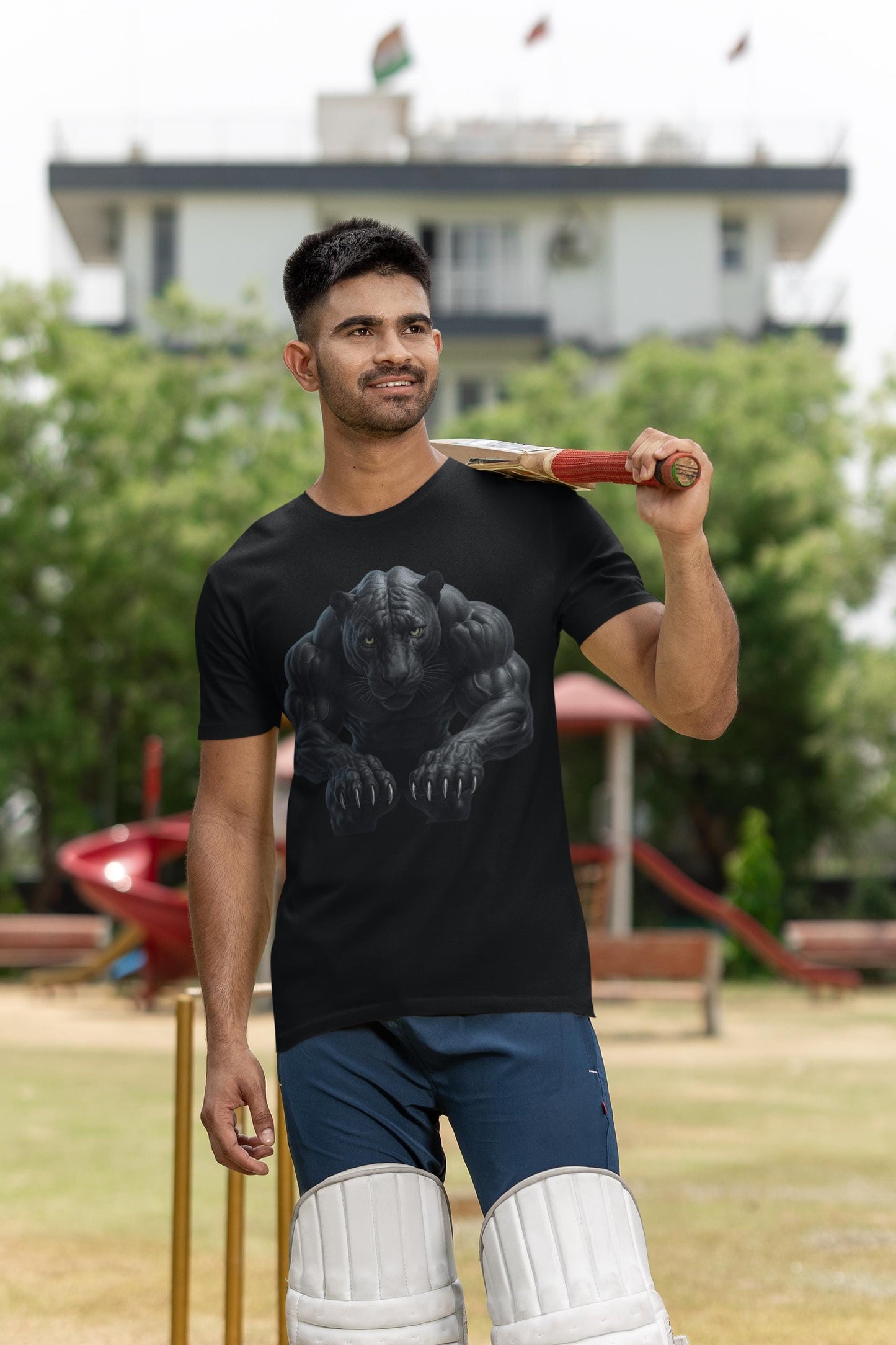 Panther Graphic Tee - Unisex Softstyle T-Shirt, Animal Muscle Art Shirt, Fitness Streetwear Apparel, Wildlife Fashion, Bold Design Shirt