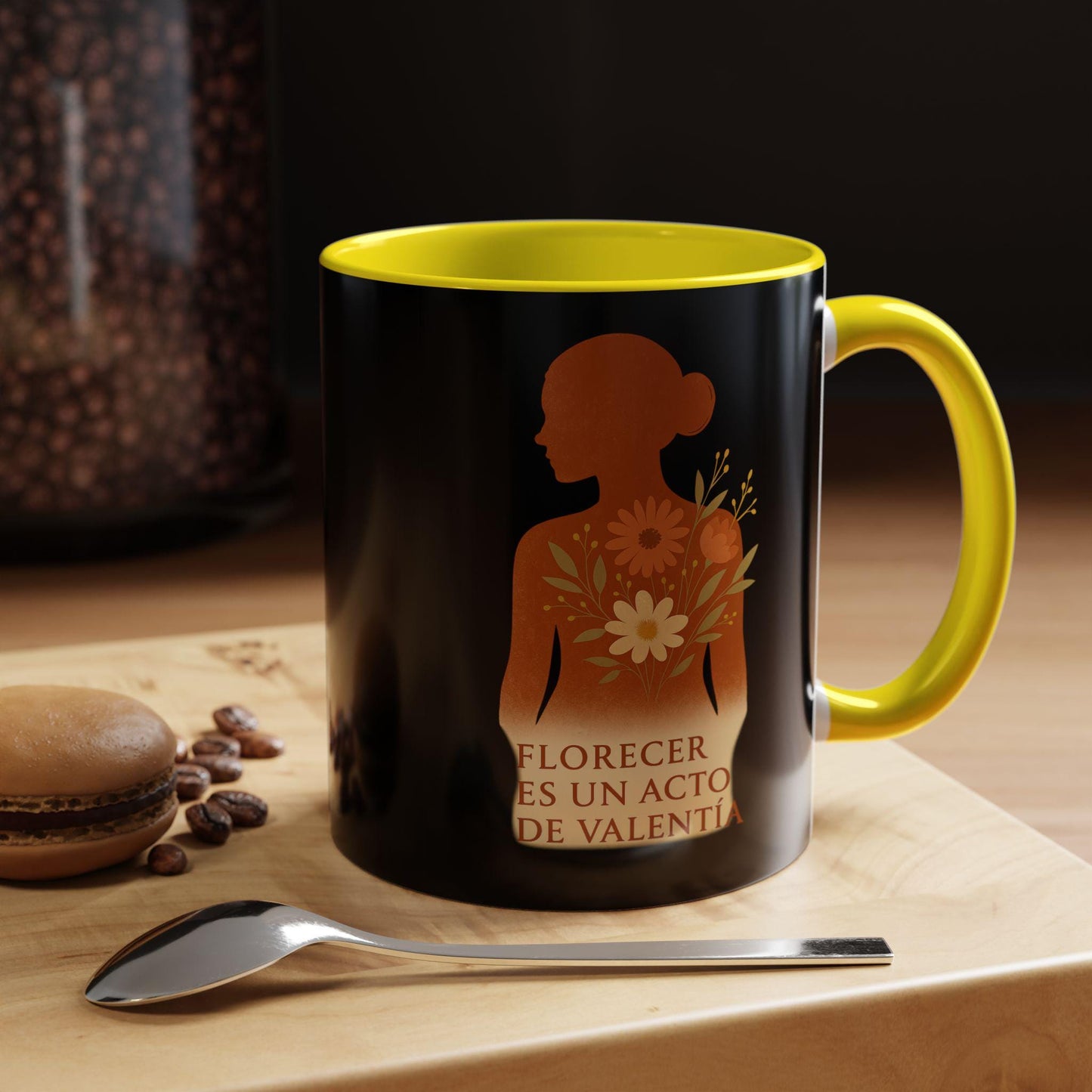Empowerment Floral Coffee Mug, Motivational Gift for Women, Resilience Statement Cup, Inspirational Quote Gift, Self Care Reminder, Feminine