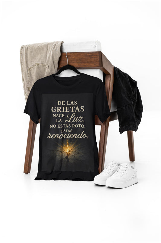 Inspirational Quote Garment-Dyed Unisex T-Shirt – Camiseta Unisex Teñida con Frase Motivadora