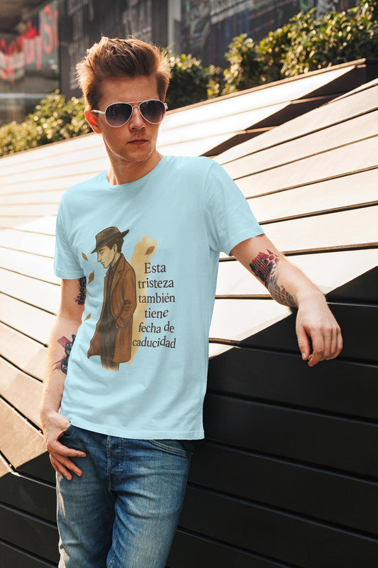 Resilience Whispers Unisex T-shirt, Fashion Illustration, Emotional Design, Autumn Aesthetic, Gift for Reflective Souls, Purposeful Apparel