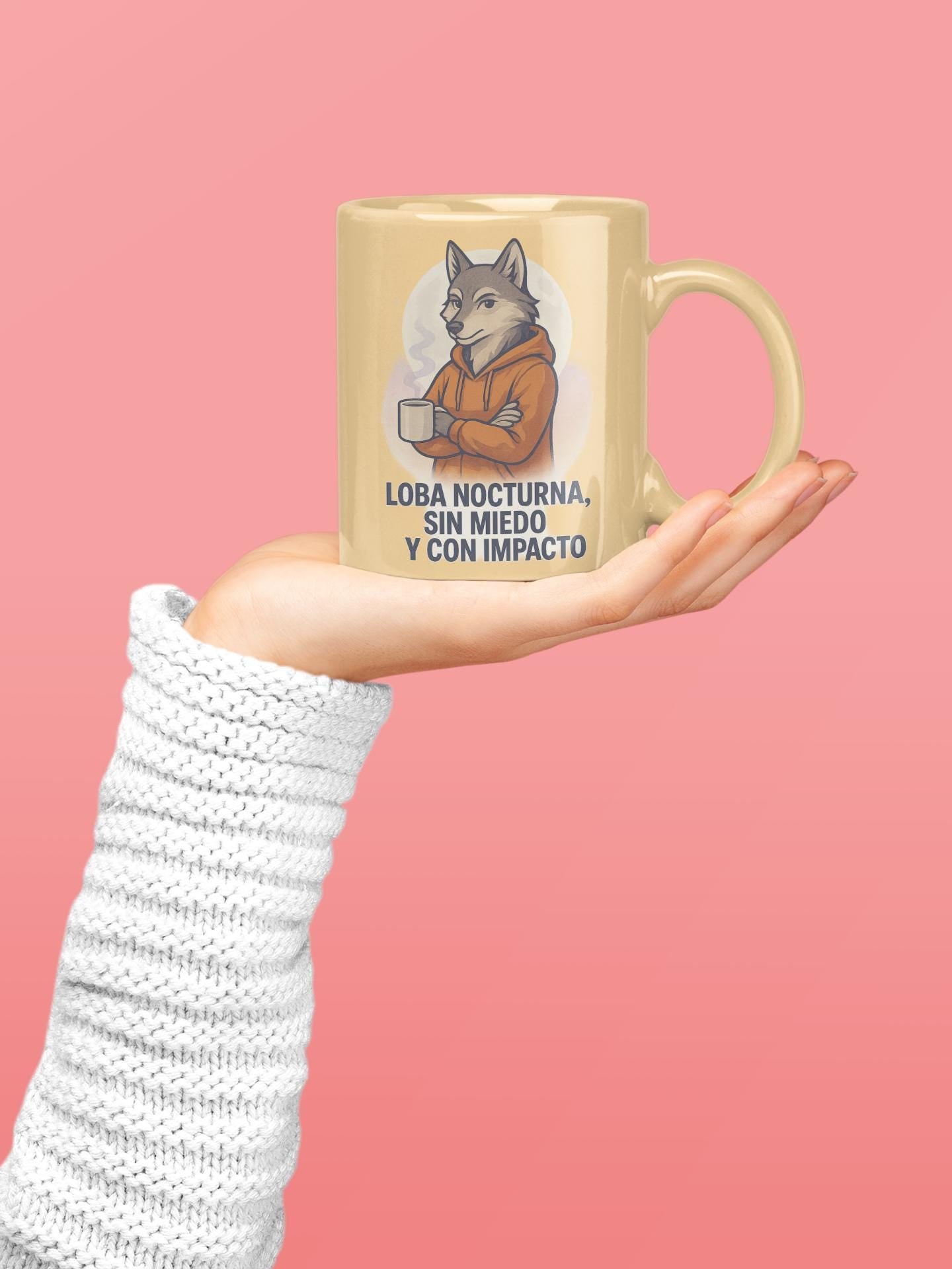 Metallic Mug, Loba Nocturna Urban Design | Silver