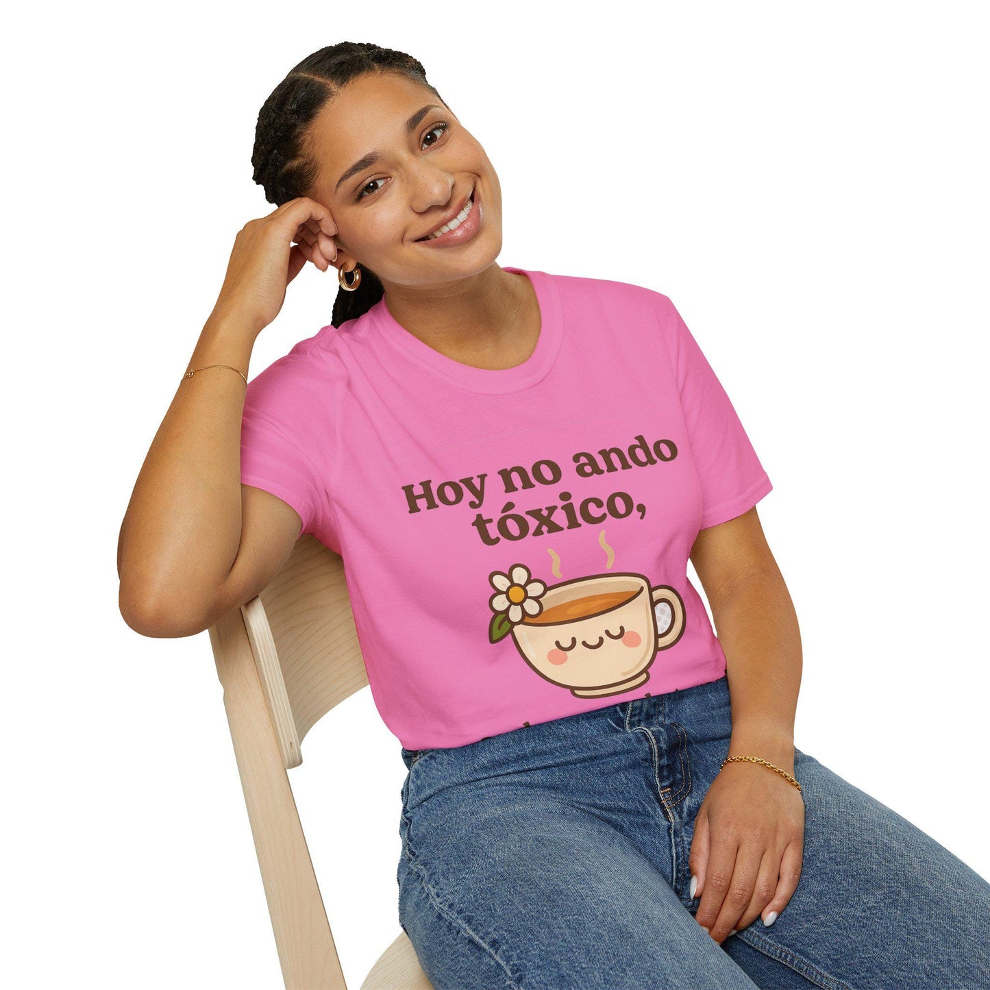 Funny Mental Health Shirt, Therapy & Chamomile Mode,  Self-Care Humor Tee for Women