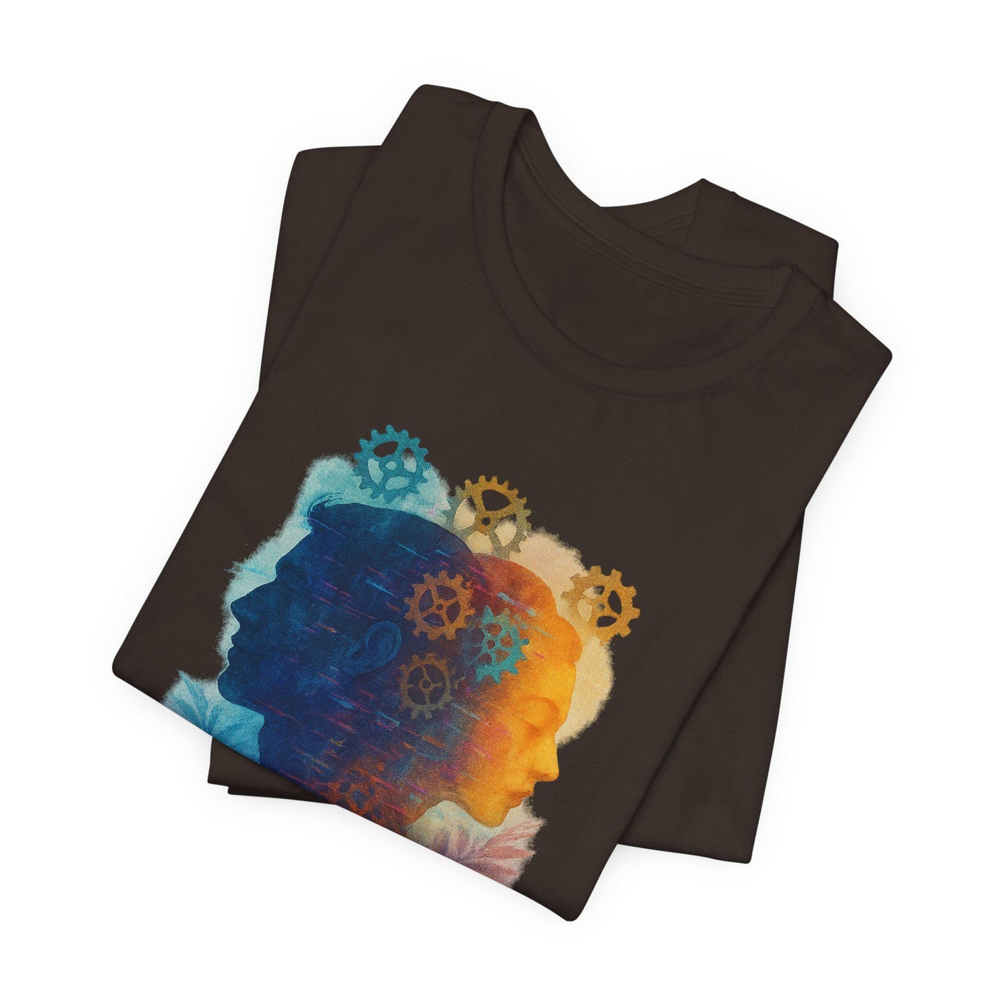 Steampunk Glitch Unisex Tee - Philosophical Urban Emotional Shirt, Surrealist Design, Gift for Thinkers, Wearable Art
