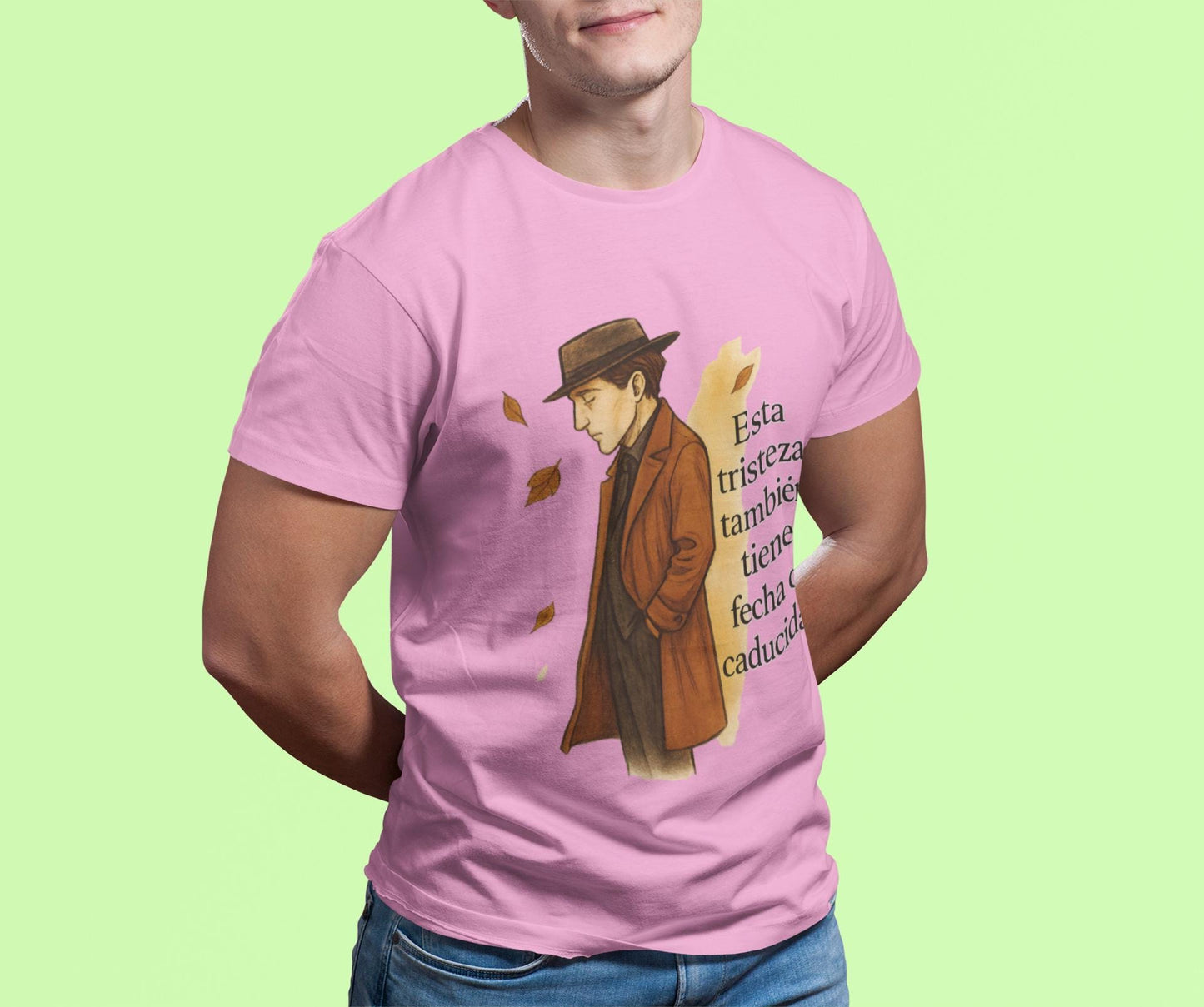 Resilience Whispers Unisex T-shirt, Fashion Illustration, Emotional Design, Autumn Aesthetic, Gift for Reflective Souls, Purposeful Apparel