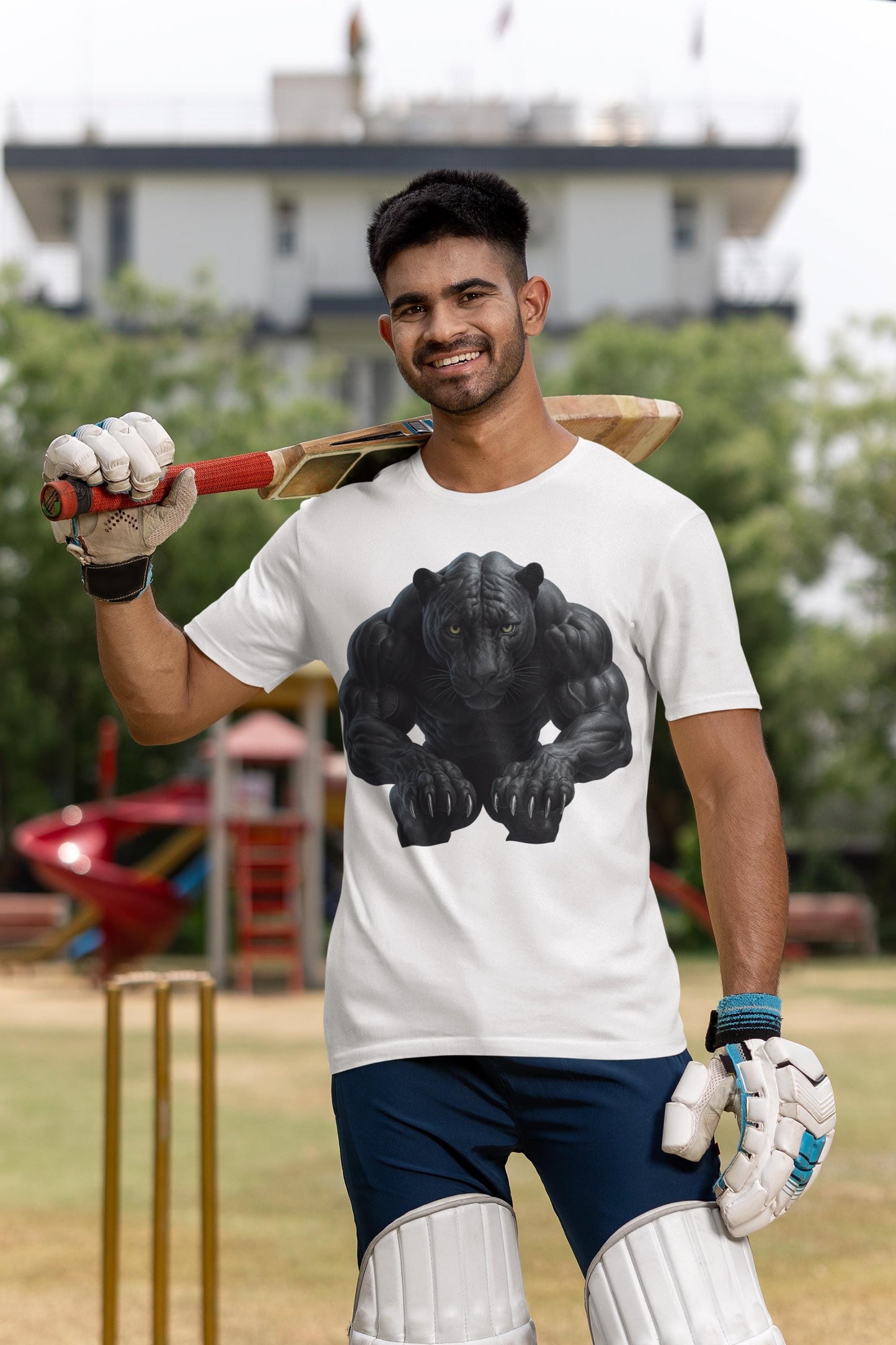 Panther Graphic Tee - Unisex Softstyle T-Shirt, Animal Muscle Art Shirt, Fitness Streetwear Apparel, Wildlife Fashion, Bold Design Shirt