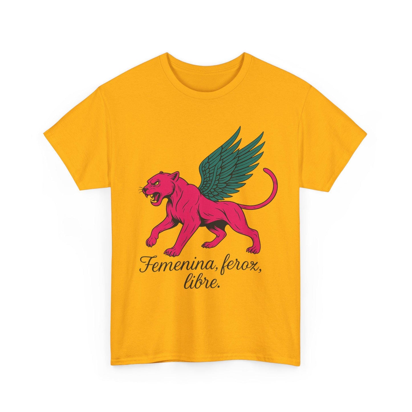 Empowering Women Streetwear Emotional Unisex Heavy Cotton Tee, Feminist T-Shirt Gift, Women's Rights Activist Apparel, Spanish Empowerment