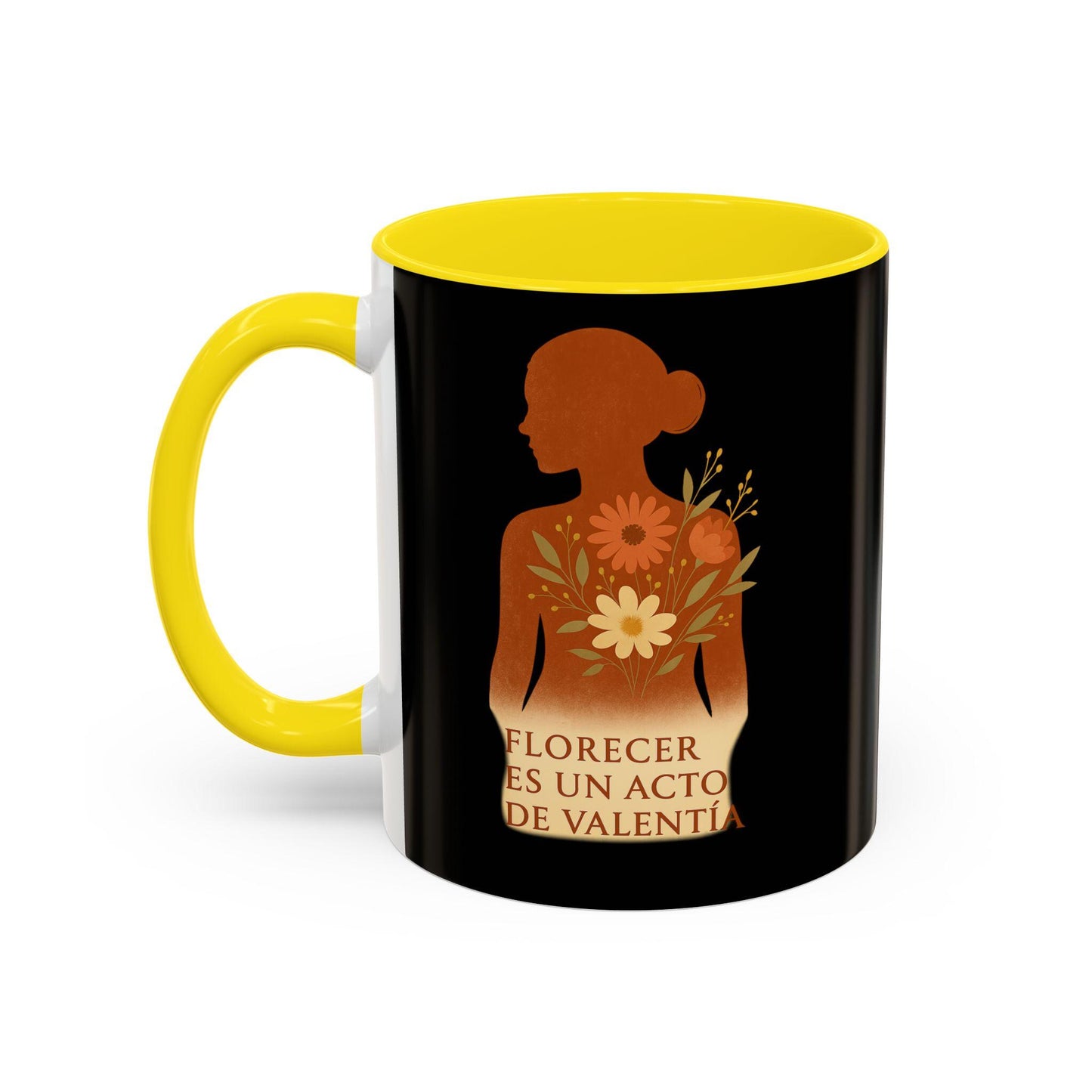 Empowerment Floral Coffee Mug, Motivational Gift for Women, Resilience Statement Cup, Inspirational Quote Gift, Self Care Reminder, Feminine