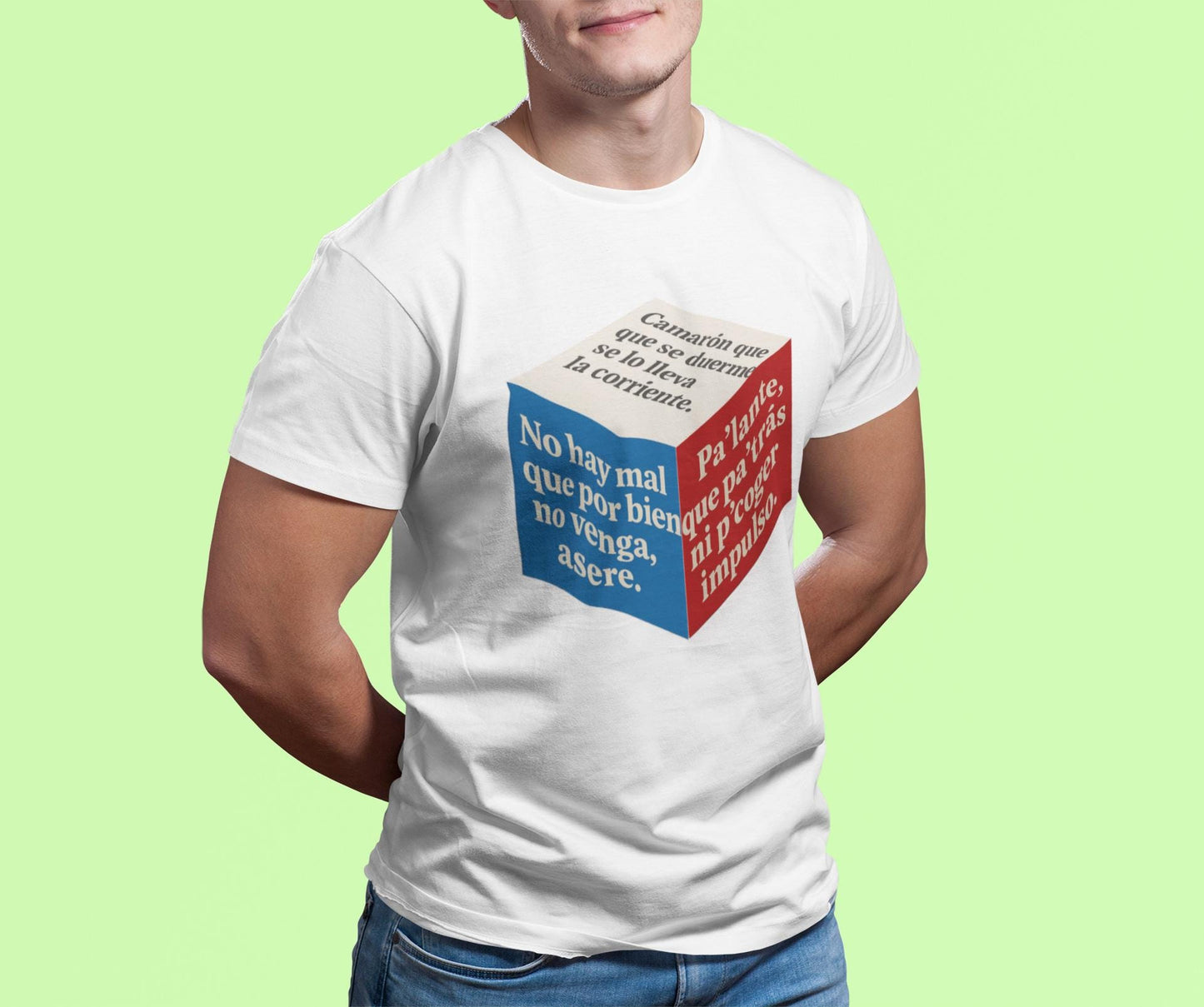 Cuban Flag 3D Cube Unisex T-Shirt - Caribbean Style, Latin Humor, Cultural Pride - Popular Phrases, Graphic Tee Shirt, Vacation Apparel,