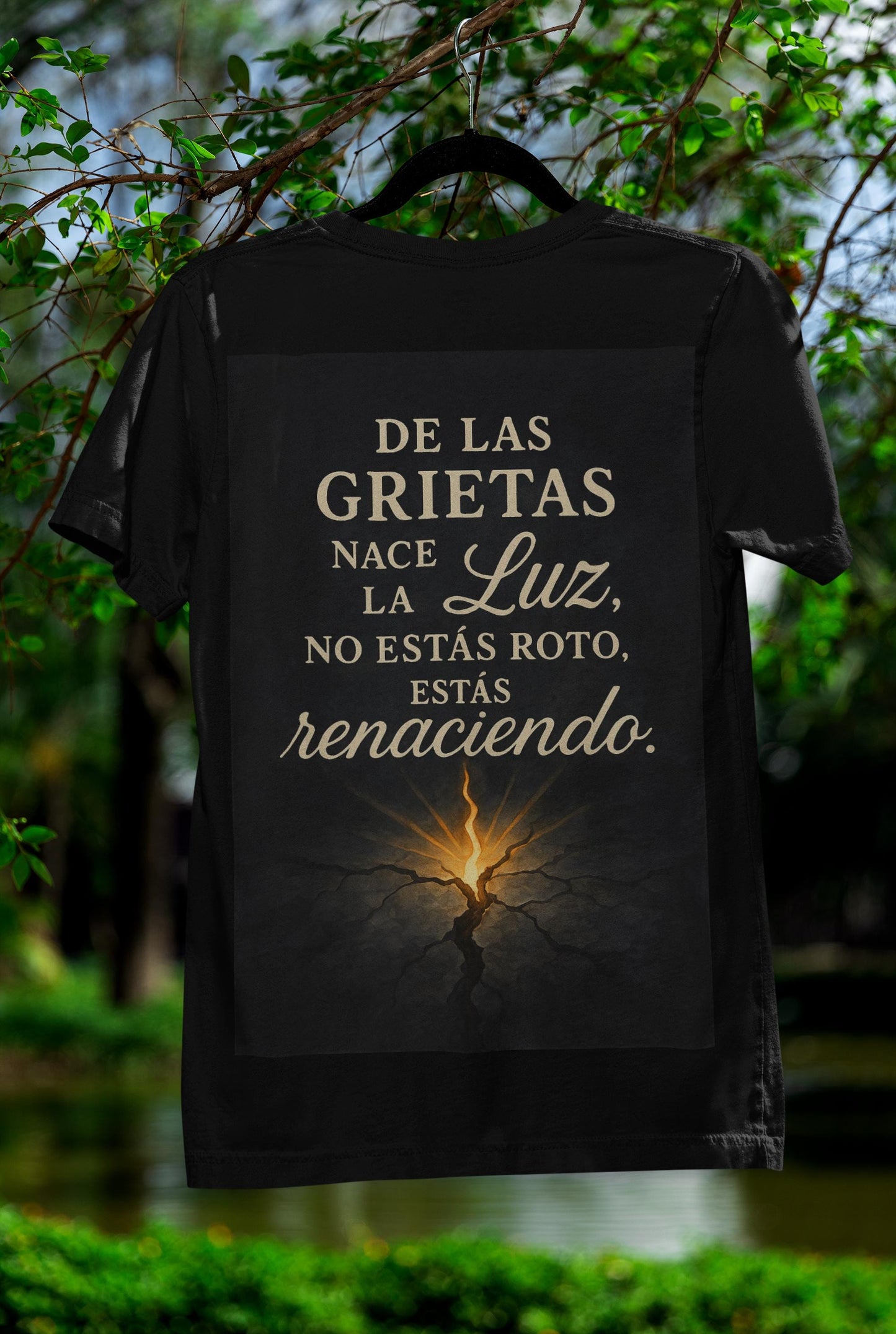 Inspirational Quote Garment-Dyed Unisex T-Shirt – Camiseta Unisex Teñida con Frase Motivadora