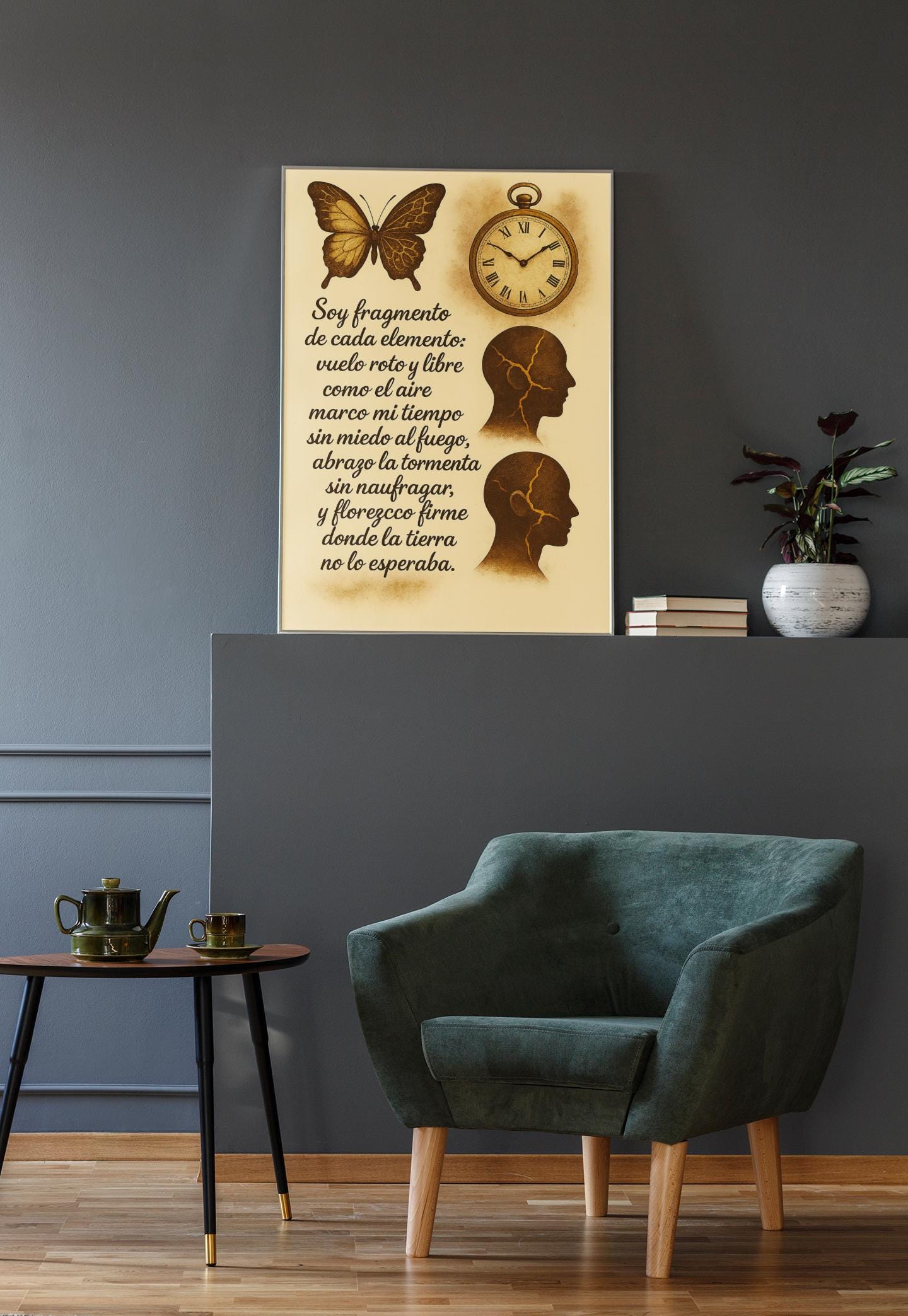 Wait or Be Eaten – Trading Psychology Poster | Digital Wall Art for Forex Traders & Funded Account Mindset