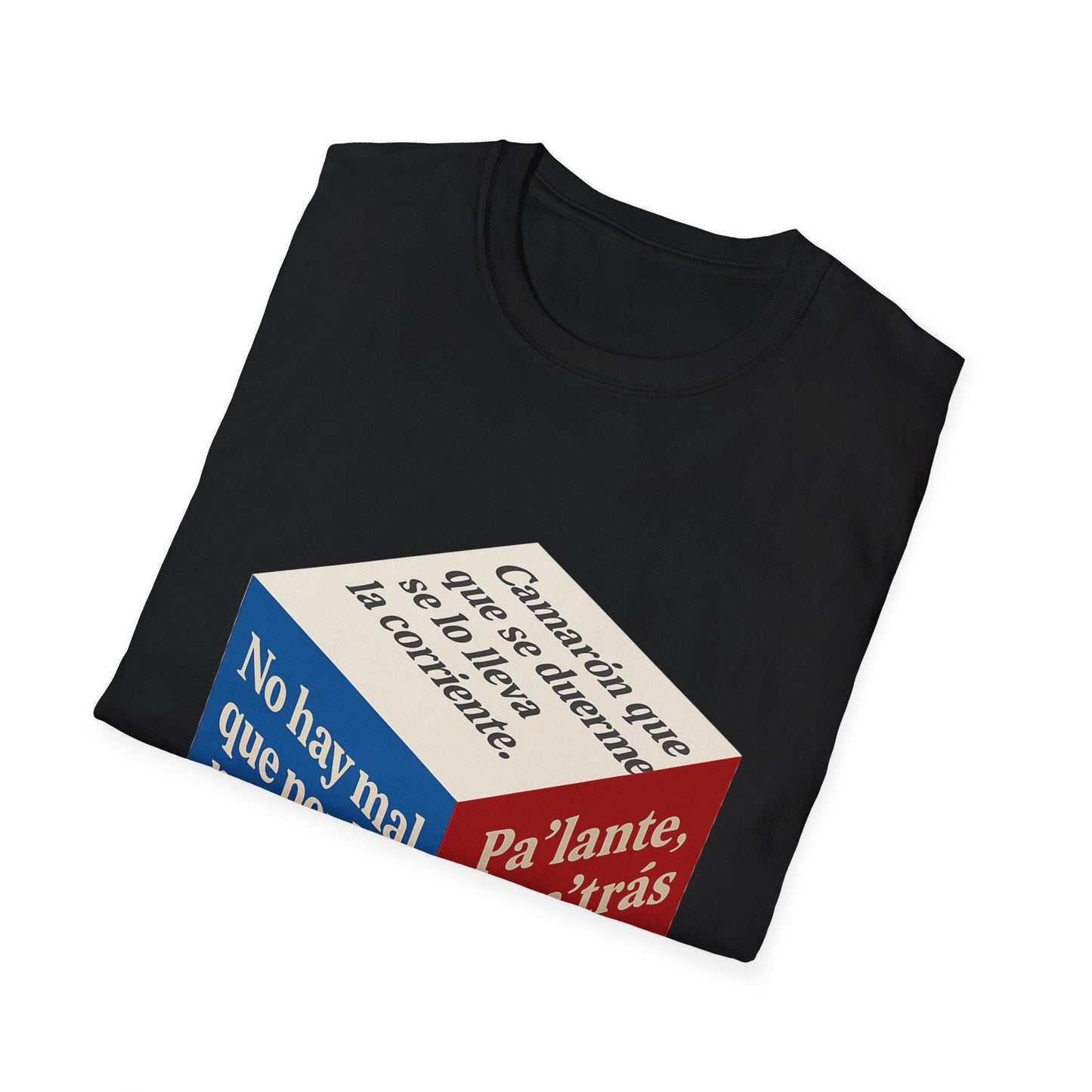 Cuban Flag 3D Cube Unisex T-Shirt - Caribbean Style, Latin Humor, Cultural Pride - Popular Phrases, Graphic Tee Shirt, Vacation Apparel,