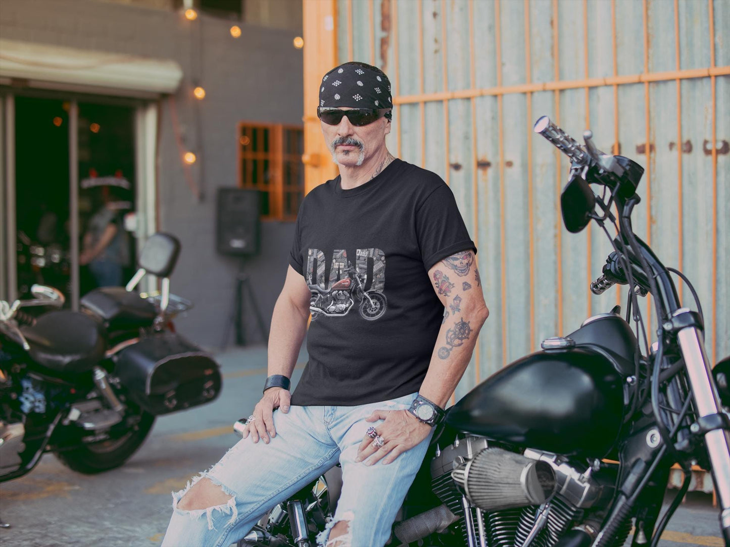 Día del Padre Unisex Softstyle T-Shirt para amantes de las motos, regalo para papá, camisa de manga corta