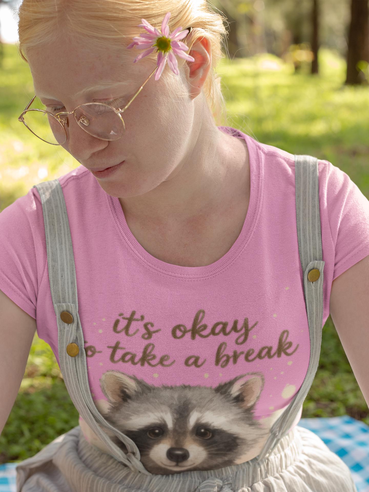 Raccoon Illustration Softstyle T-Shirt, Funny Philosophy Design, Humorous Animal Lover Gift, Chaos Wisdom Tee, Reflective Spirit Shirt