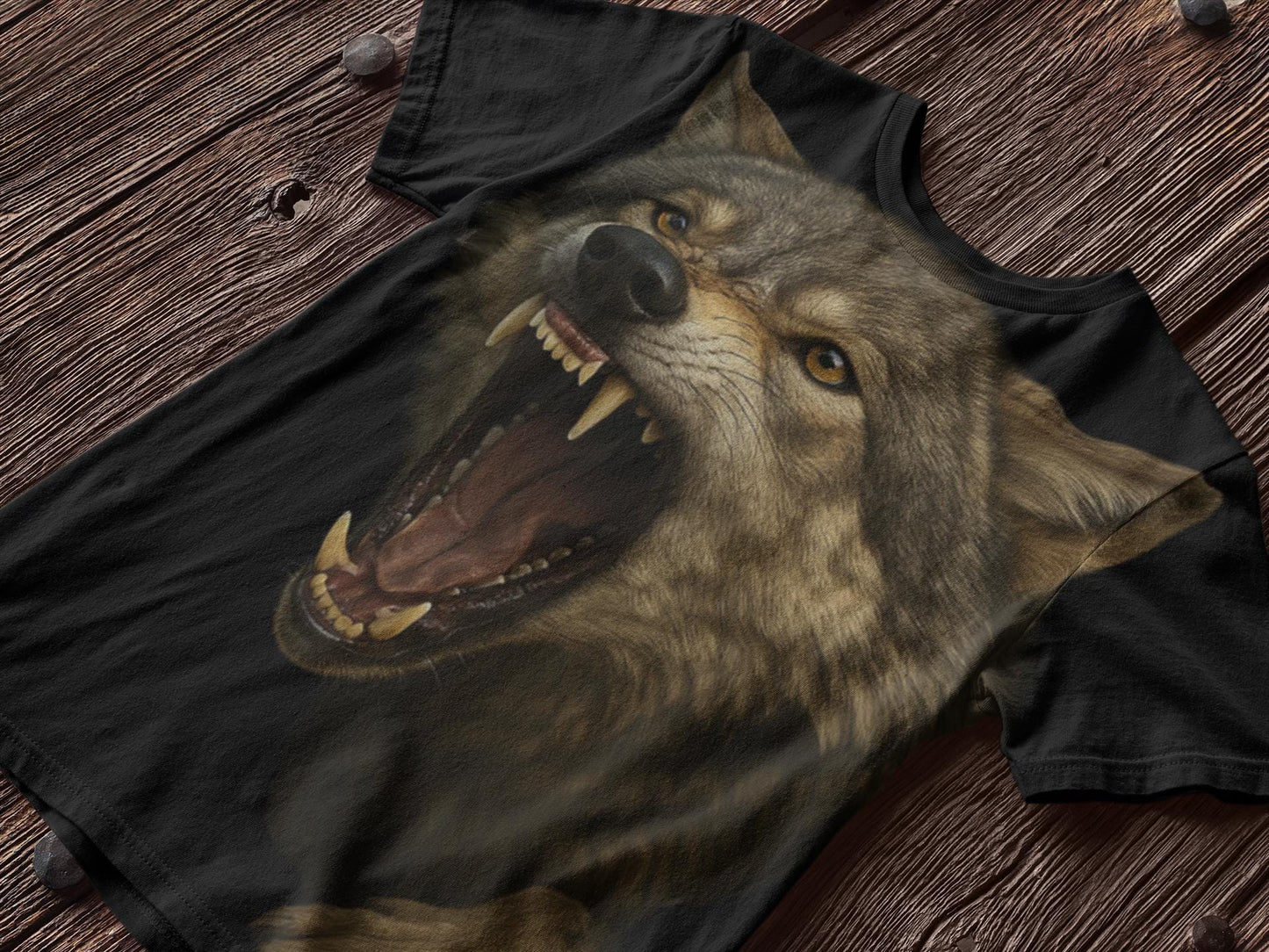 Fierce Wolf Graphic Tee, Animal Lover Gift, Edgy Apparel, Unisex T-Shirt, Nature Enthusiasts Top