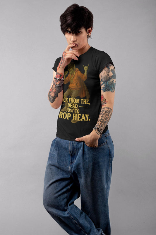 Reggaeton Zombie Unisex Tee, Halloween Dance Party Shirt, Music Festival Apparel, Undead Streetwear Top, DJ Gift