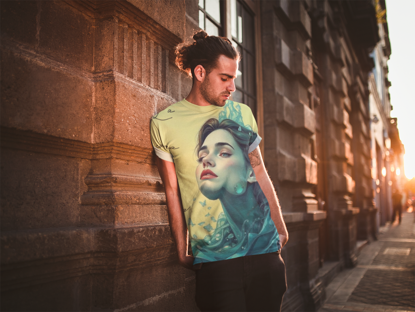 Unisex All Over Print Cut & Sew T-Shirt – Camiseta Unisex de Corte y Costura con Estampado Completo