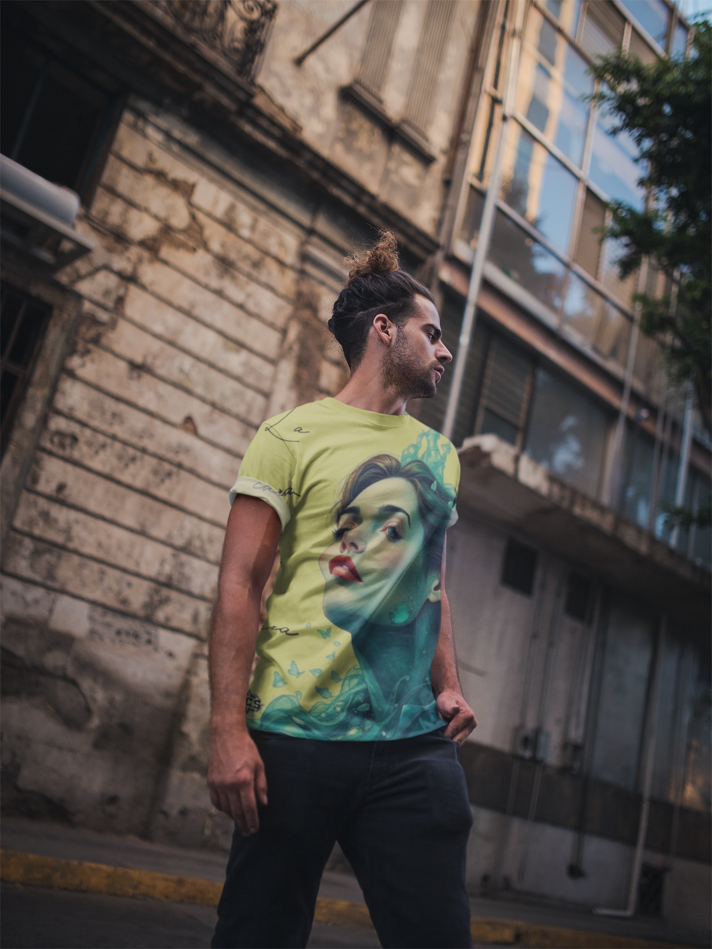Unisex All Over Print Cut & Sew T-Shirt – Camiseta Unisex de Corte y Costura con Estampado Completo