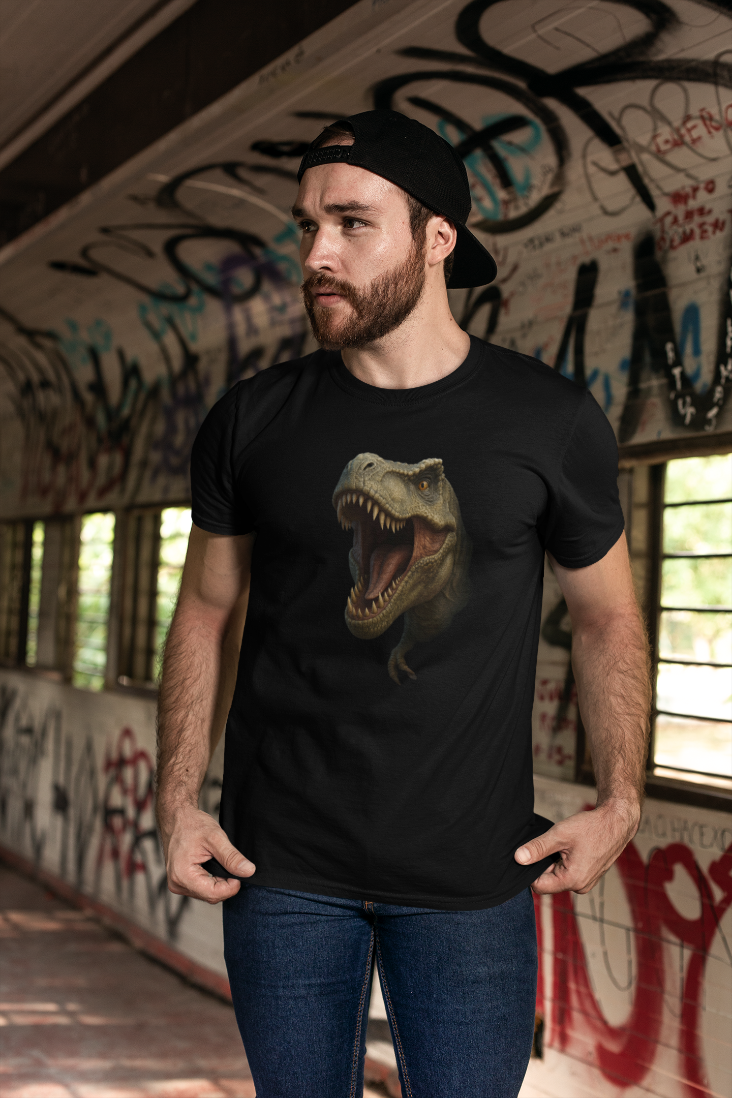 Dinosaur Roar Unisex T-Shirt – Camiseta Unisex para Amantes de los Dinosaurios