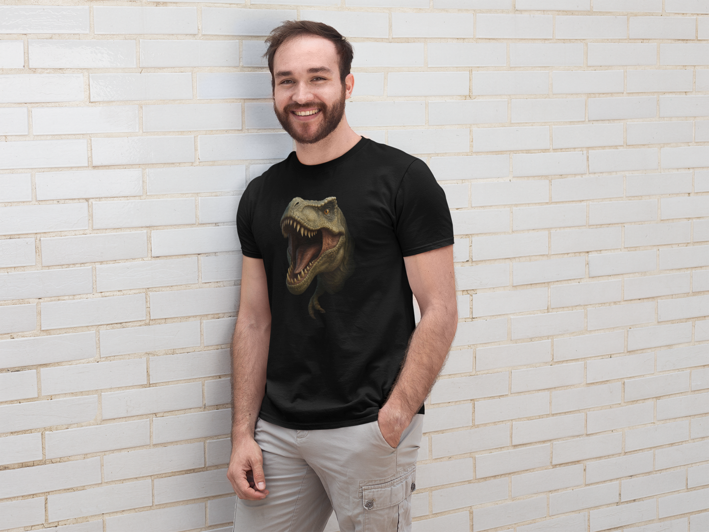 Dinosaur Roar Unisex T-Shirt – Camiseta Unisex para Amantes de los Dinosaurios